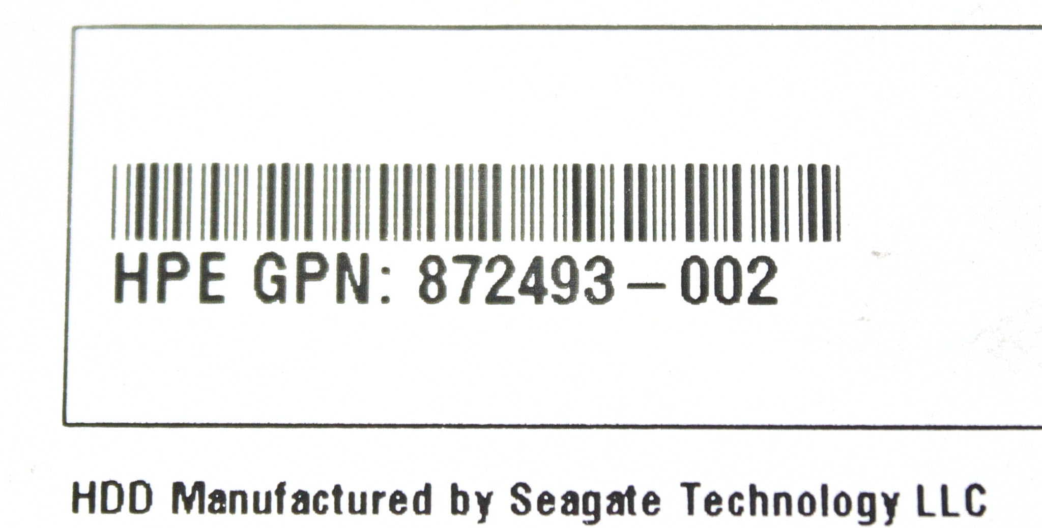HP 872493-001 2TB SAS 12G MIDLINE 7.2K LFF (3.5IN) SC DS HDD