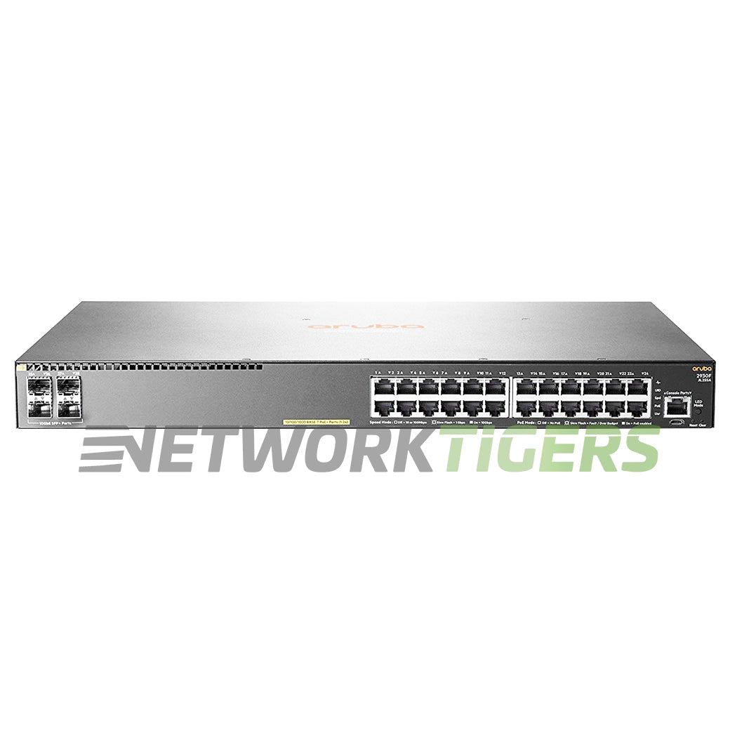 NEW HPE Aruba JL255A 2930F Series 24x 1GB PoE+ RJ45 4x 10GB SFP+ Switch