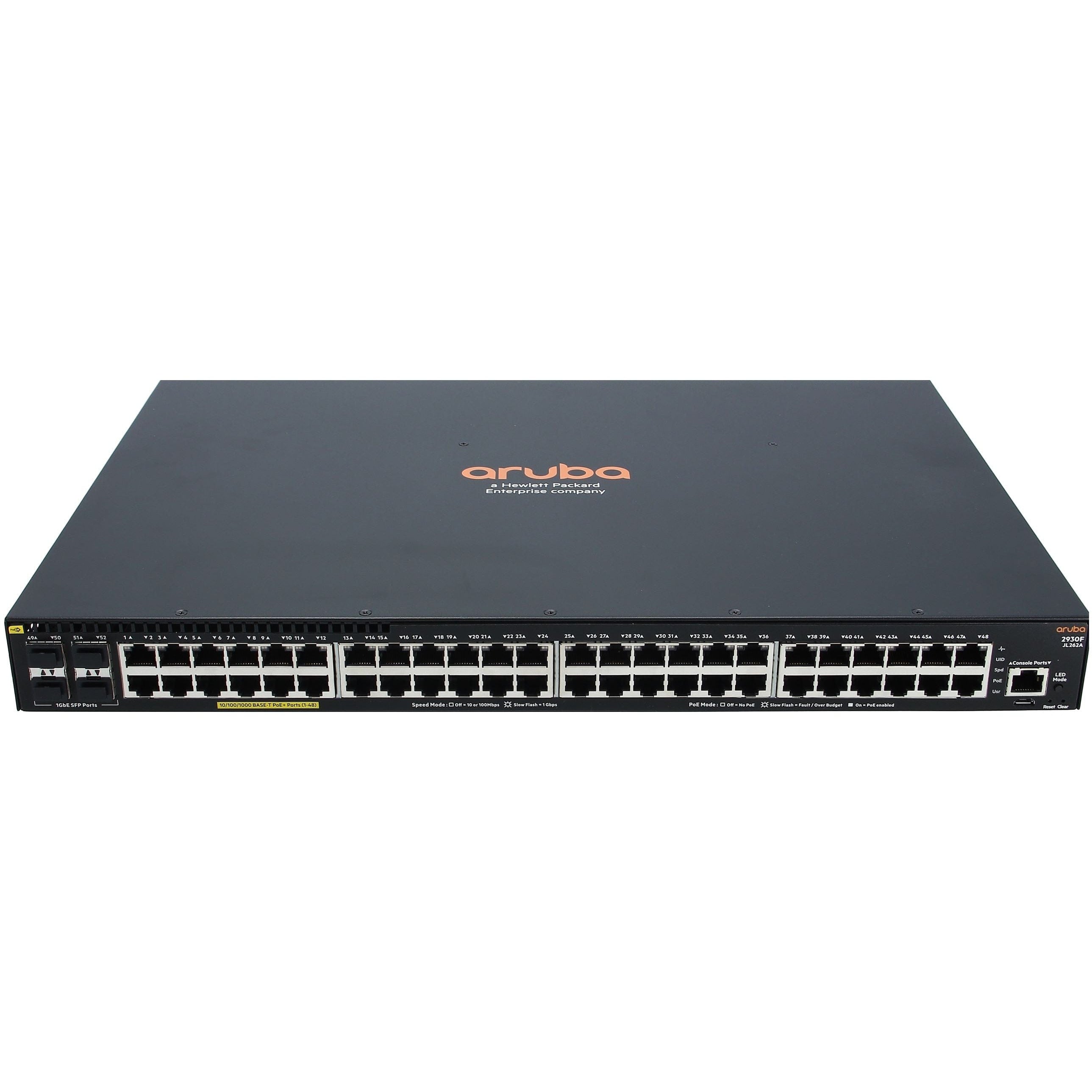 HP Aruba 2930F 24 Port PoE+ 4 SFP Switch #ABA - JL262A New