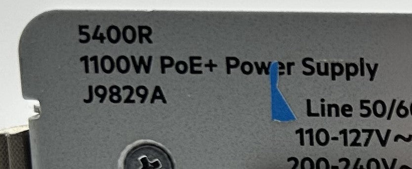 HP J9829A HP ARUBA 5400R 1100W POE+ ZL2 P.S.