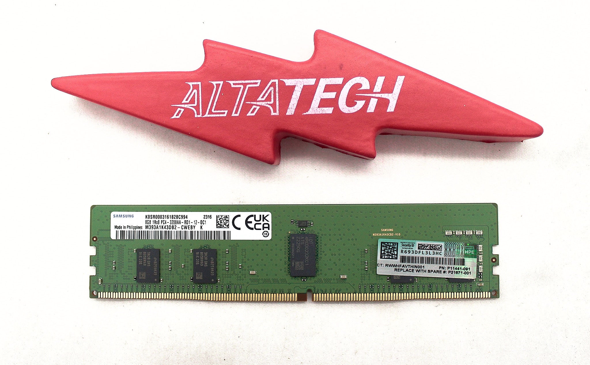 HP P21671-001 8GB (1*8GB) 1RX8 PC4-25600AA-R DDR4-3200MHZ RDIMM