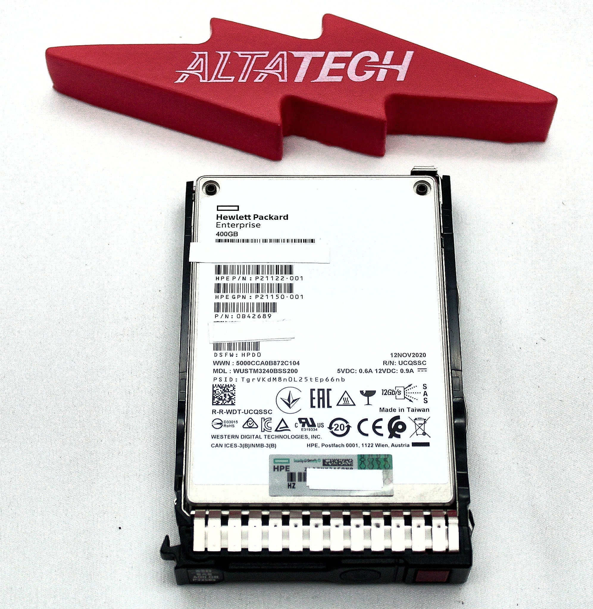 HP P22585-001 400GB 12G SFF SAS WI SC SS540 SSD HDD
