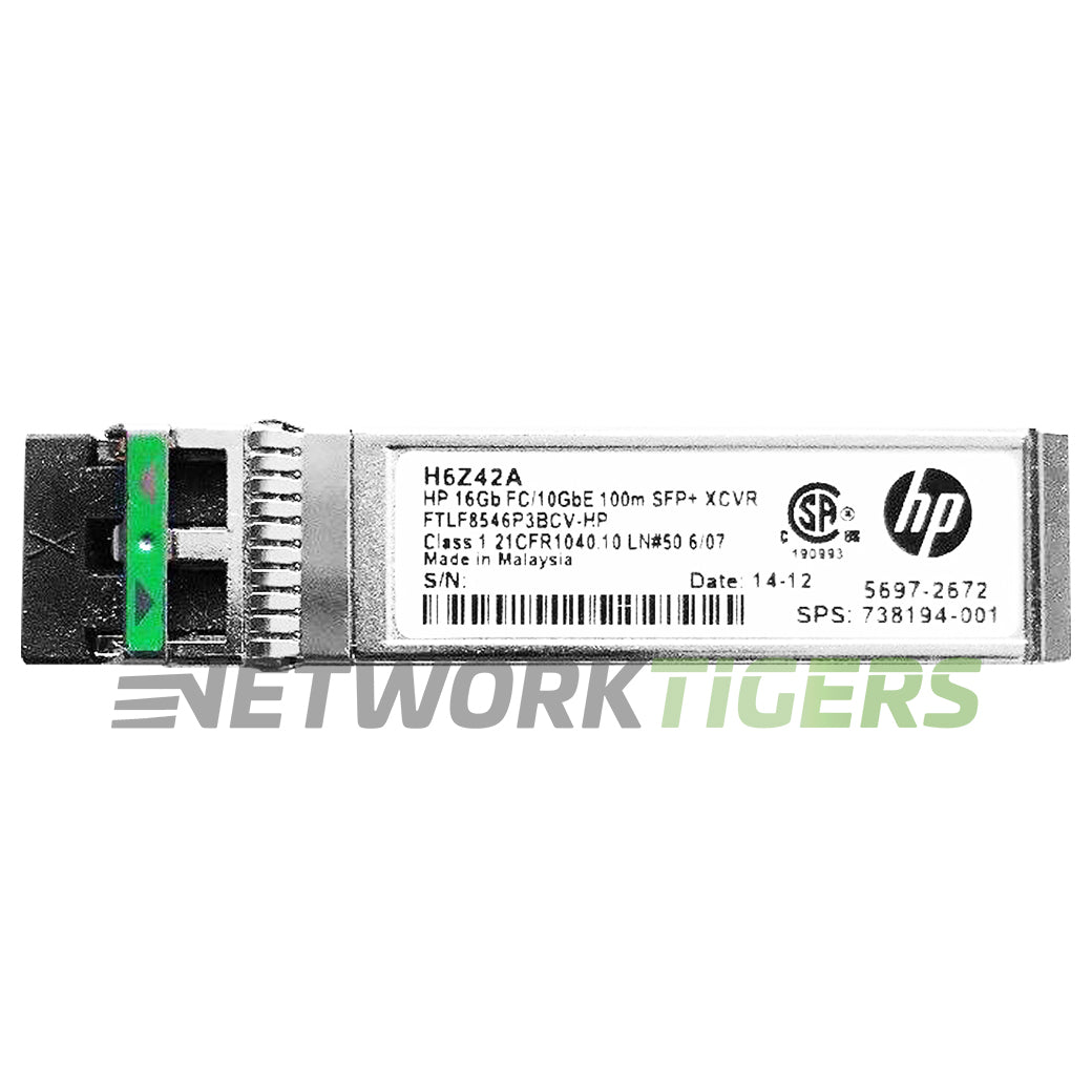 NEW HPE H6Z42A 16GB Fibre Channel / 10GB Converged SFP+ Transceiver