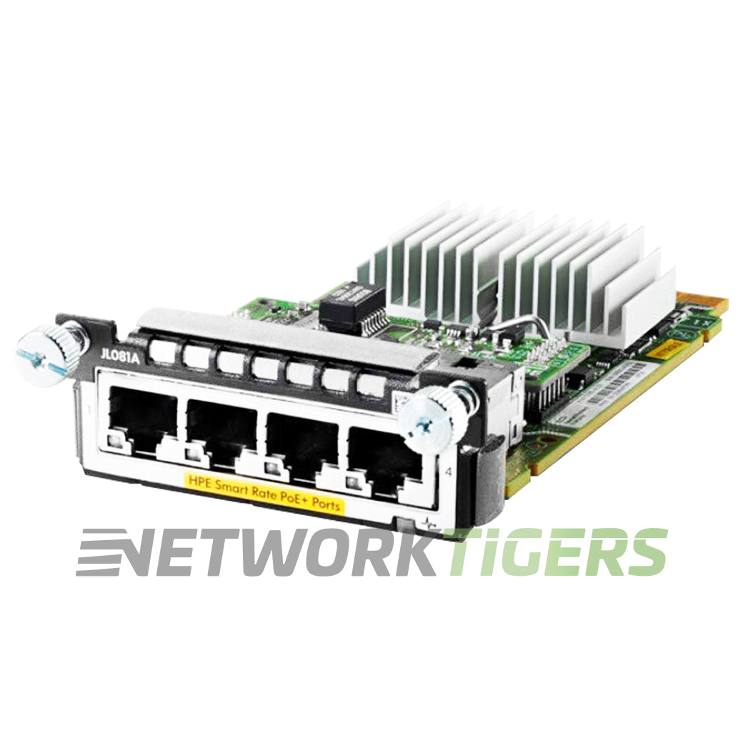 NEW HPE JL081A Aruba 3810 Series 4x 1/2.5/5/10 GbE Smart Rate Switch Module