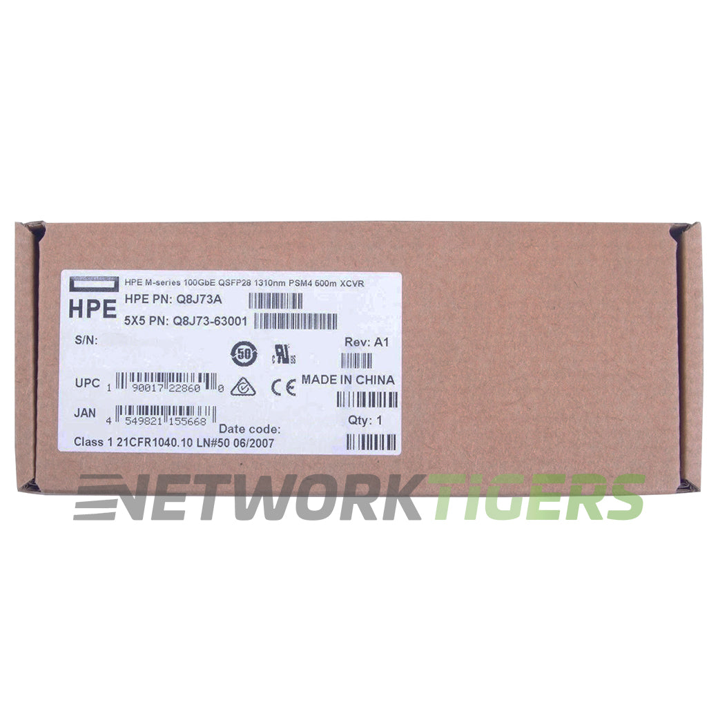 NEW HPE Q8J73A 1310mm SMF MPO 500m QSFP28 Transceiver