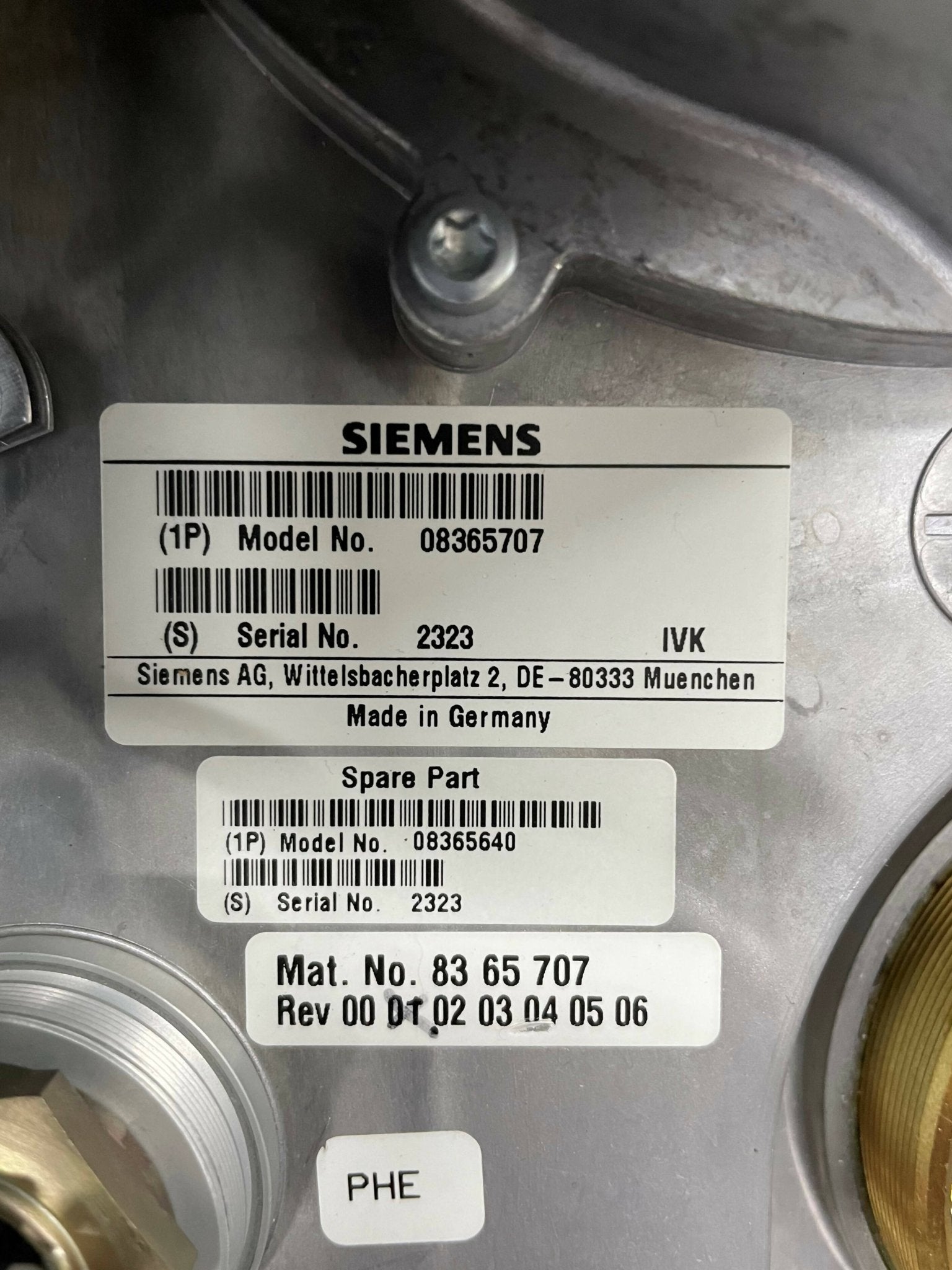 HV TANK M8 MATRIX (08365707/08365640 SIEMENS