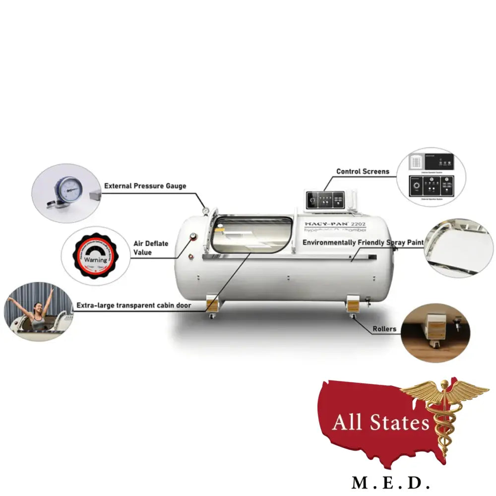 Hyperbaric O2 Chamber 2.0ATA Hard Shell