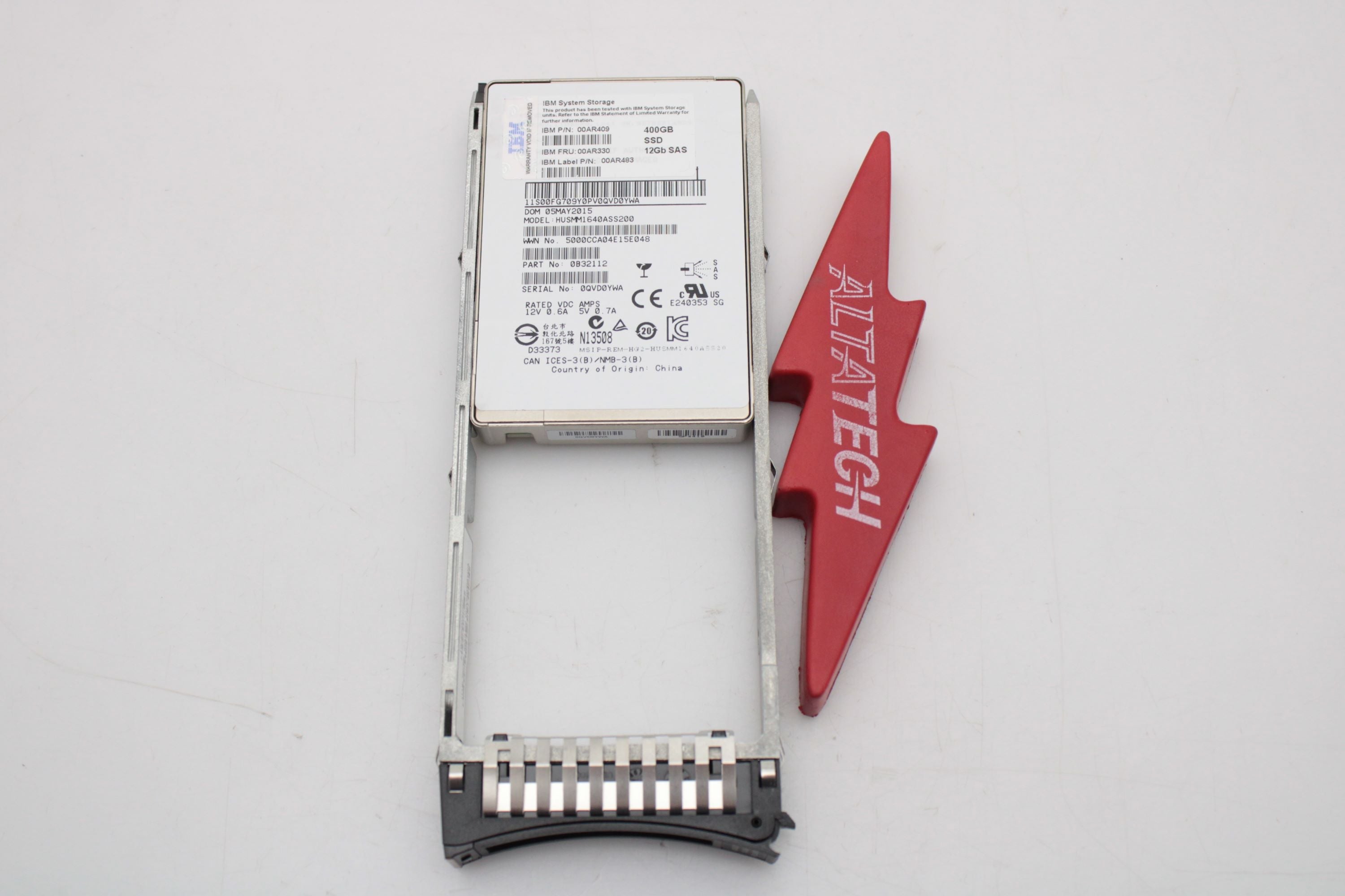 IBM 00AR330 400GB 2.5" FLASH DRIVE (AHH2)