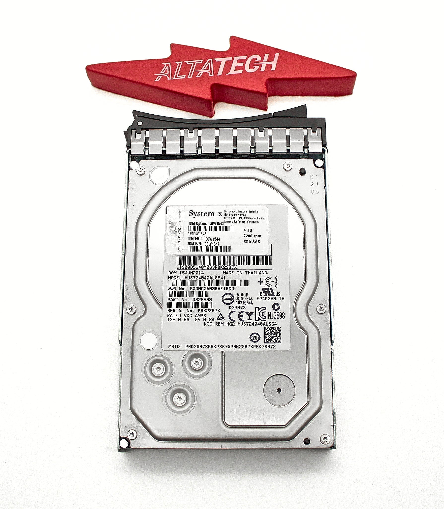 IBM 00W1544 4TB 7.2K NL SAS SED 3.5" HDD