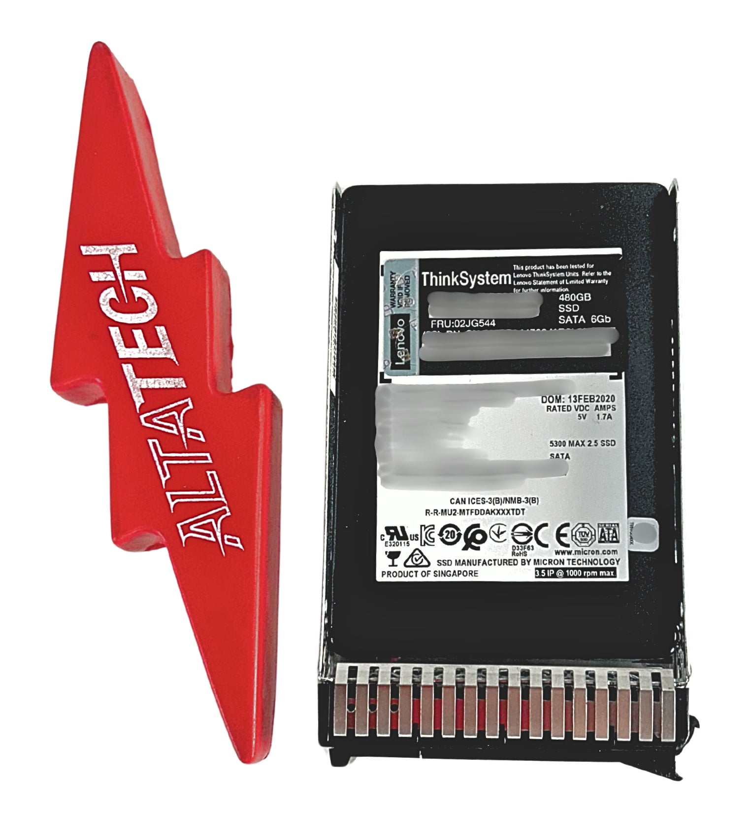 IBM 02JG544 2.5 inch 5300 480GB Mainstream SATA 6Gb Hot Swap SSD