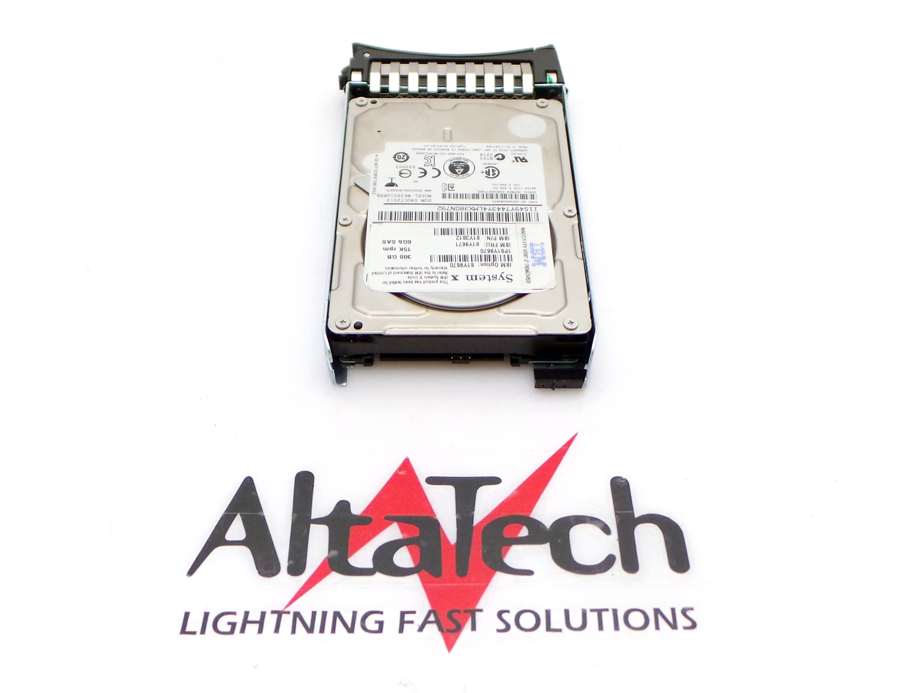 IBM 81Y9671 300GB 15K 6Gbps SAS SFF Hard Disk Drive for System x Serve