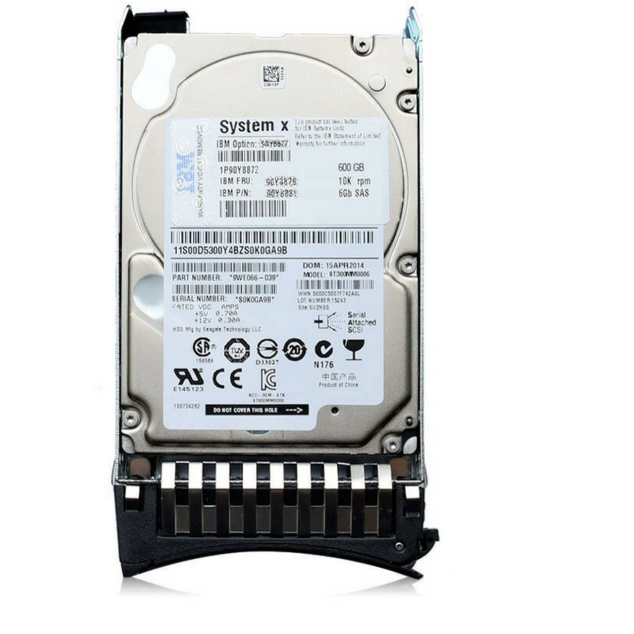 IBM 90Y8873 600GB 10K 6GBPS SAS 2.5 SFF G2 HS Hard Drive