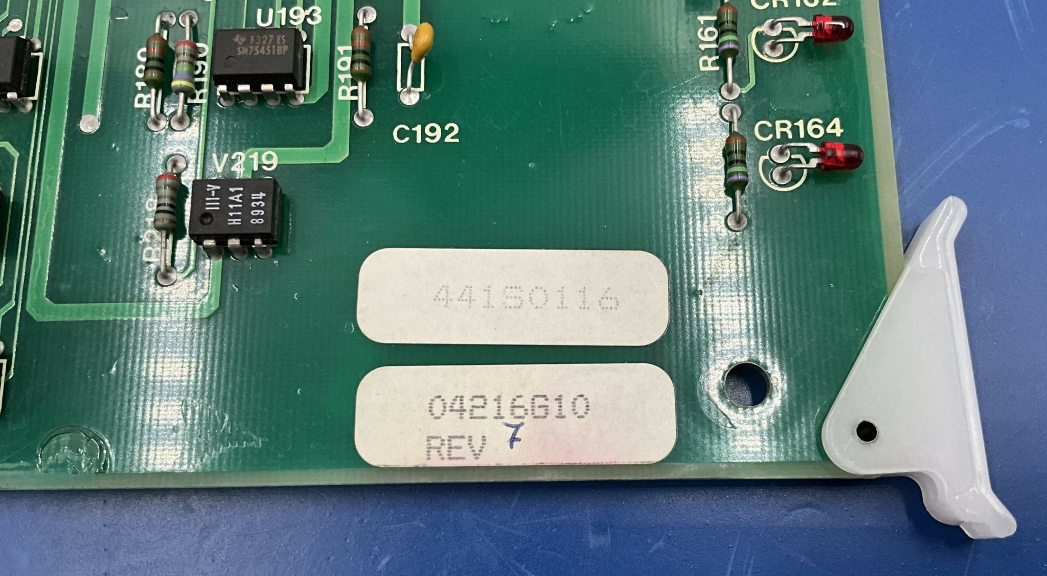 INTERFACE BOARD (04216G10 REV 7 GE