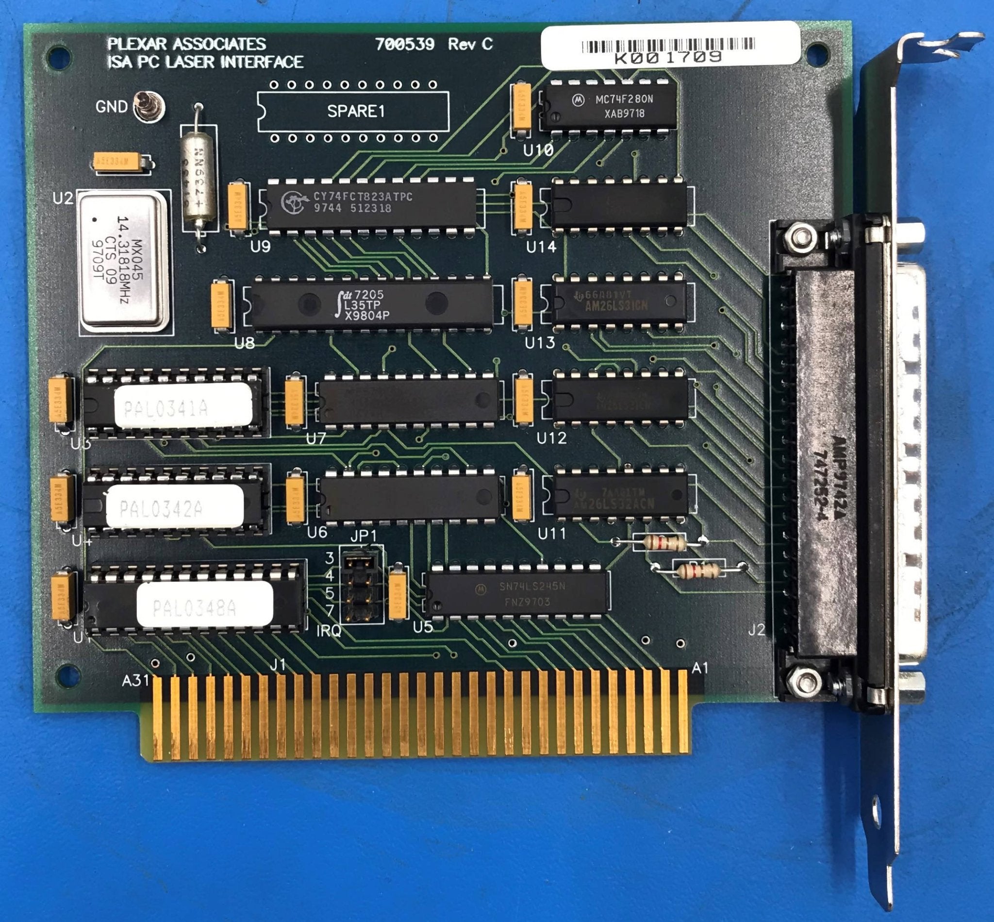 ISA PC Laser Interface Board (106089/700539 Rev C OEC/Plexar