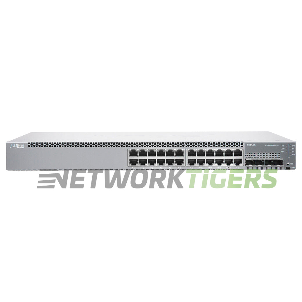 NEW Juniper EX2300-24P 24x 1GB PoE+ RJ45 4x 10GB SFP+ Switch
