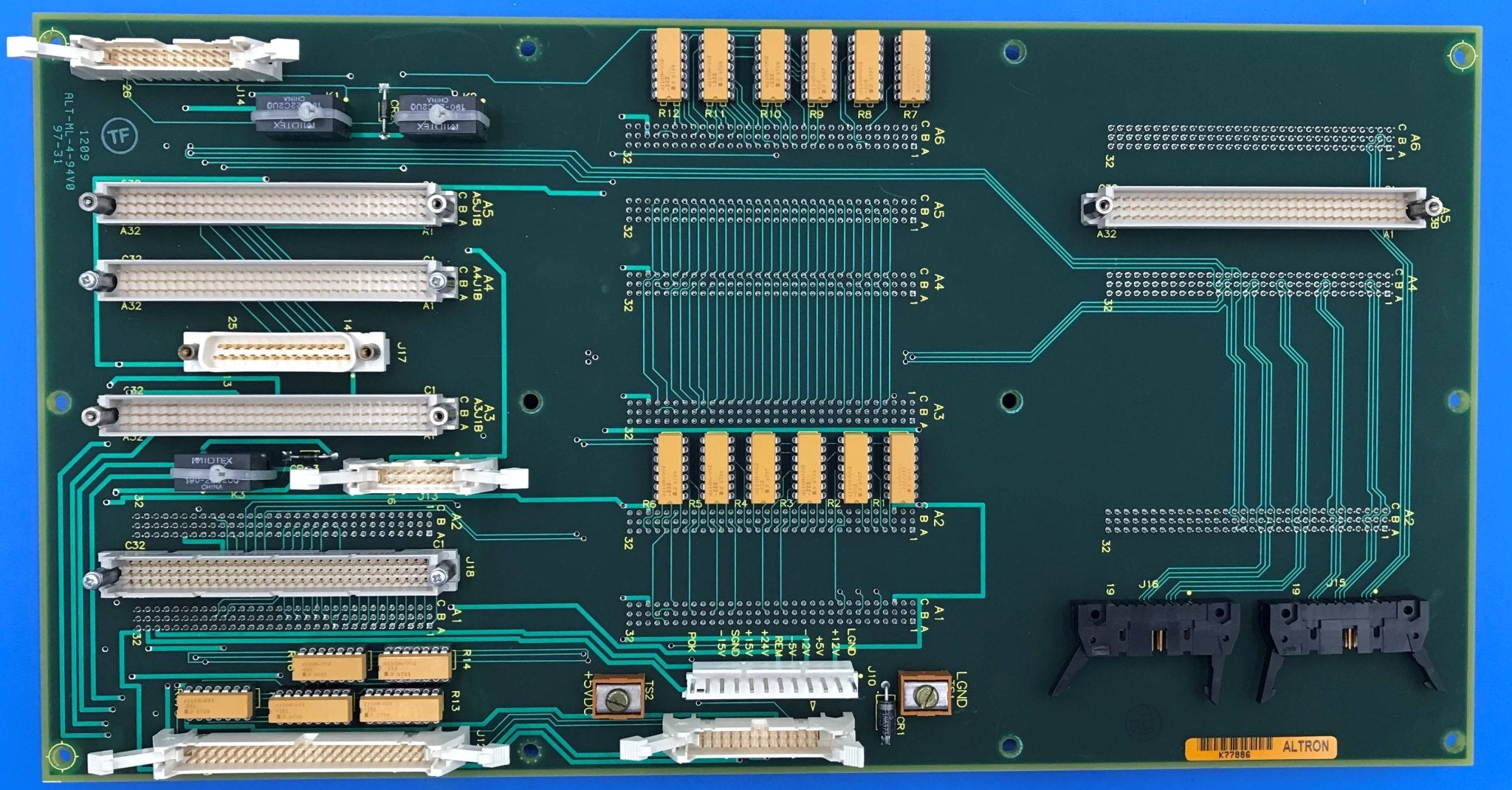 Kernel Backplane (46-288803P1 Rev 2 GE Advantx