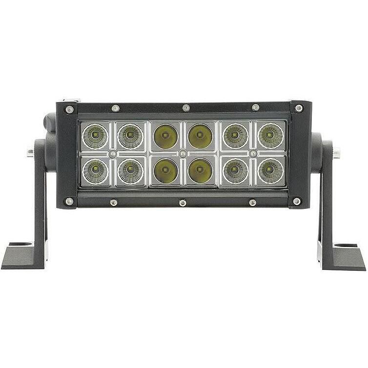 Seachoice UCL23CBSCH 51701 LED Spot/Flood Light Bar, Black Housing, 12 LEDs, 7.25", 12/24V