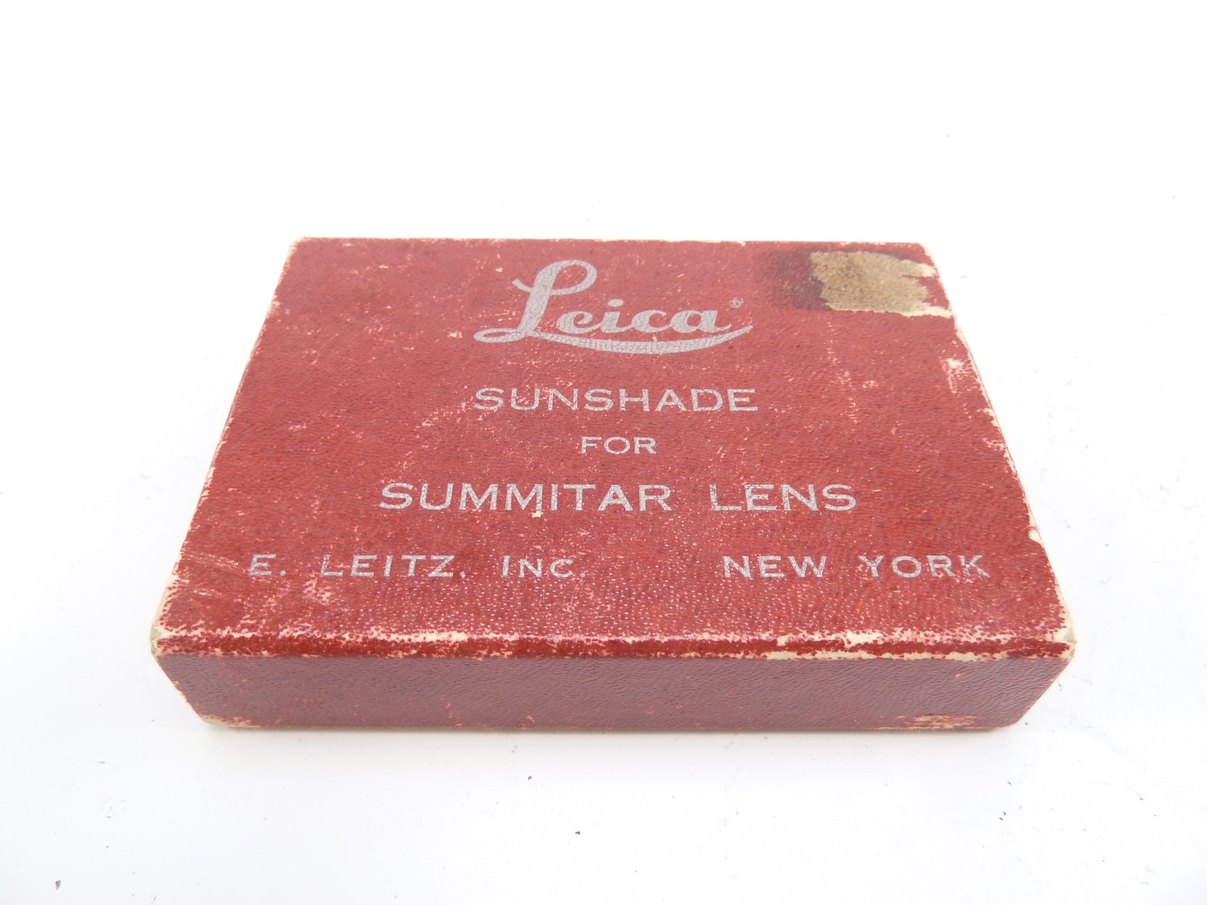 Leica Folding Sunshade for Summitar Lens in original box