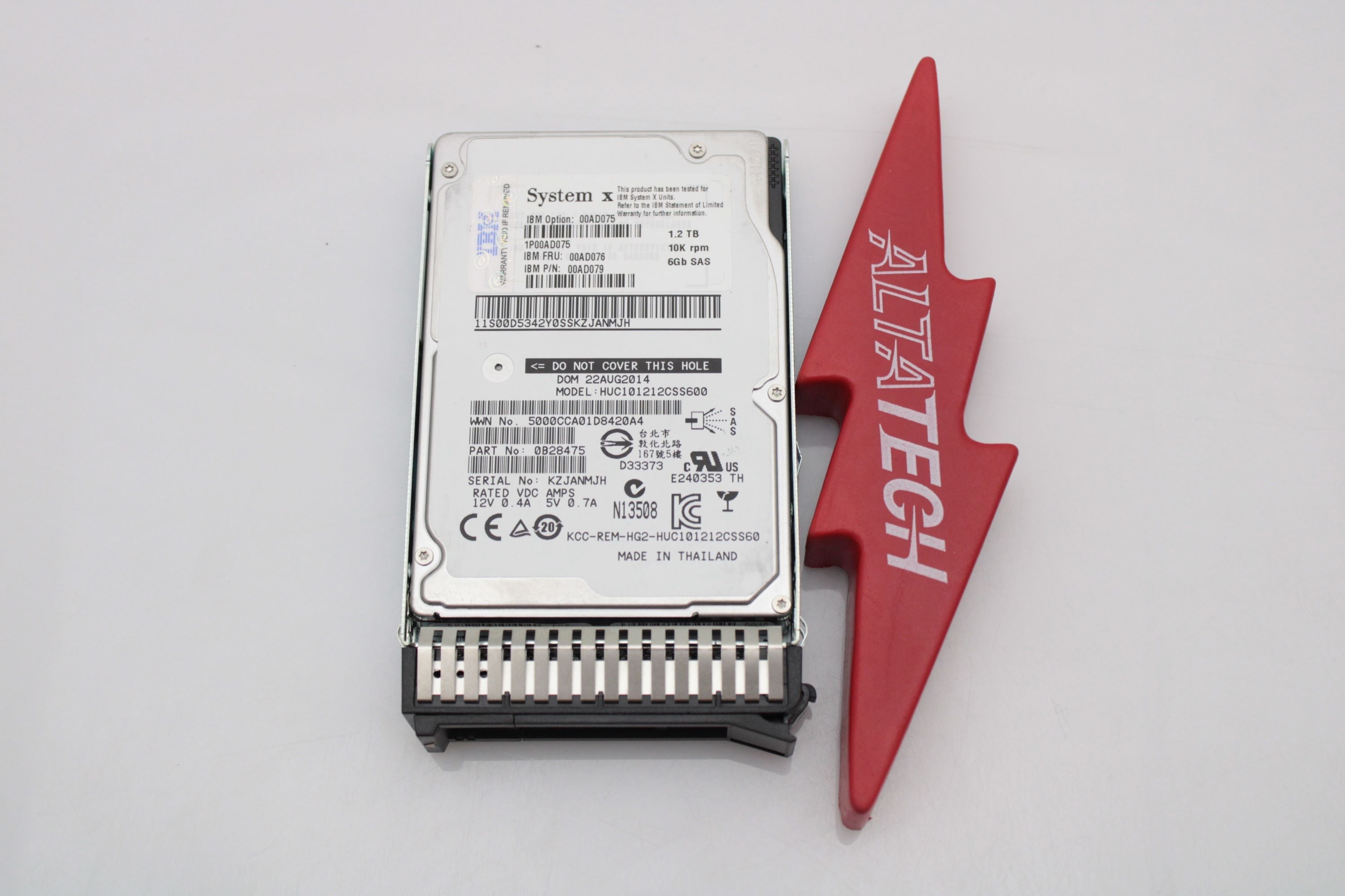 Lenovo 00WG701 1.2TB 10K SAS 2.5" Hard Drive
