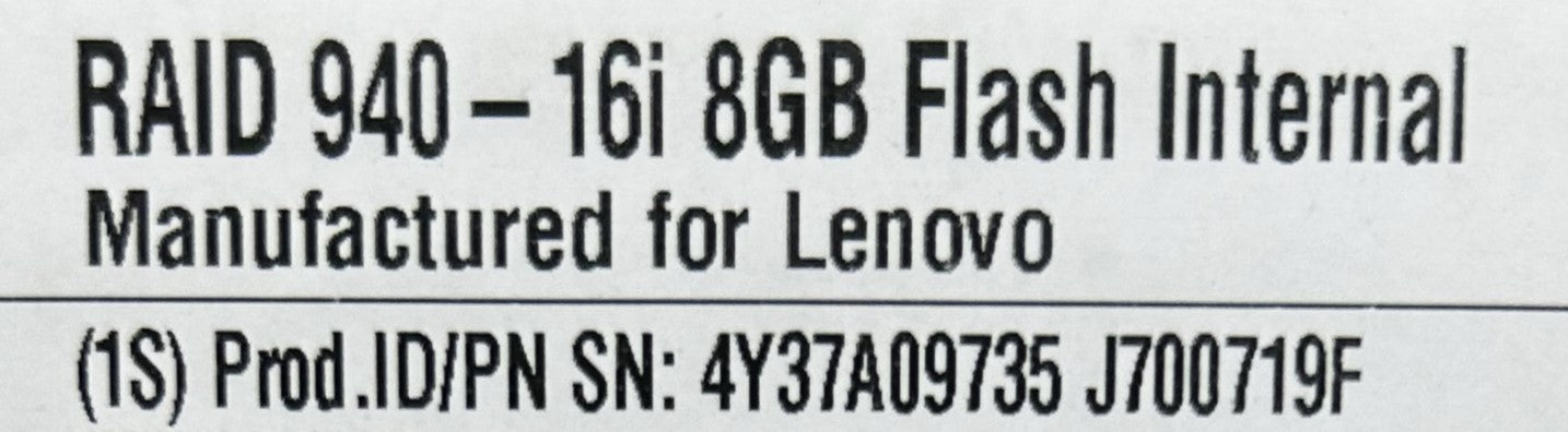 Lenovo 4Y37A09735 ThinkSystem RAID 940-16i 8GB Raid Controller