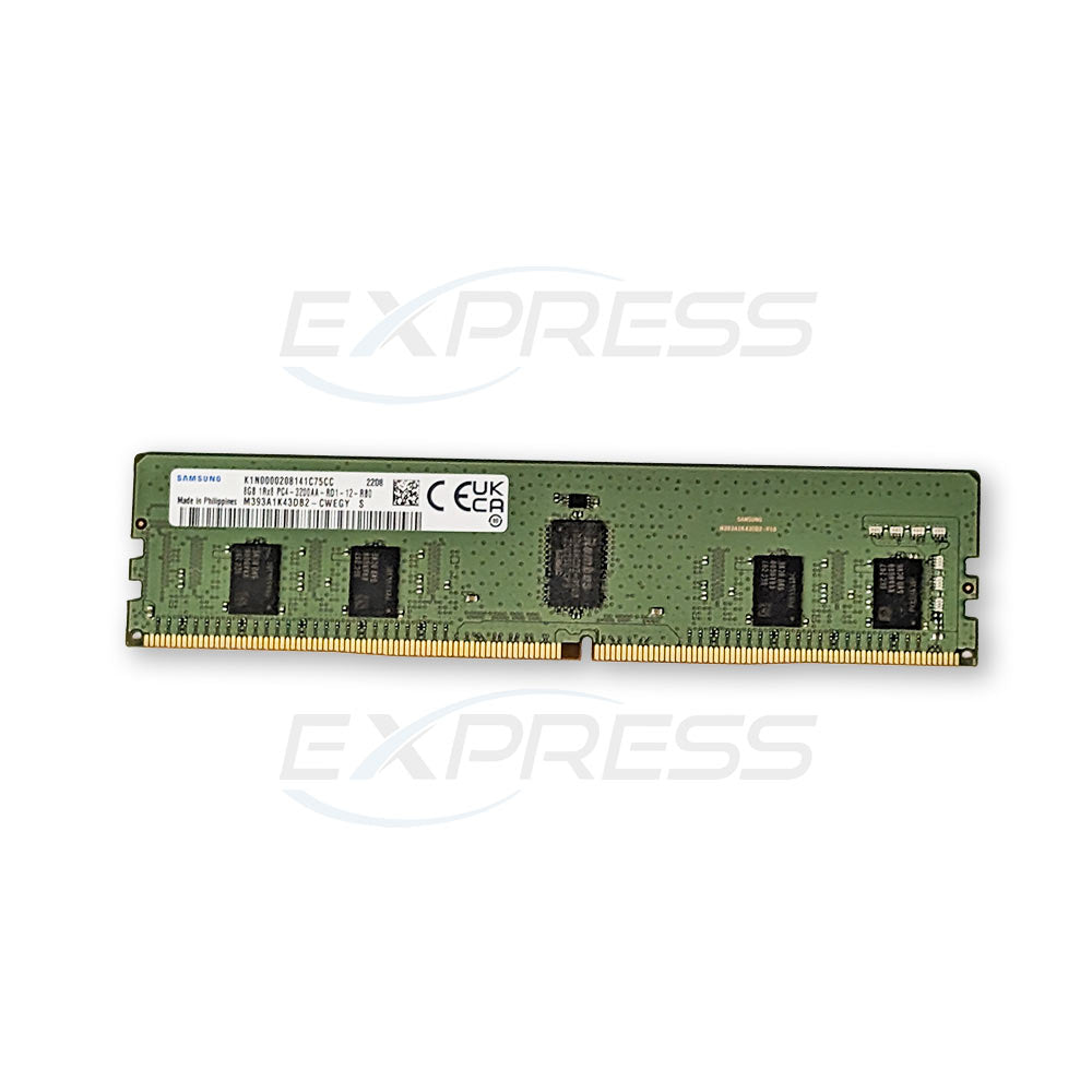 M393A1K43DB2-CWE - 8GB 1Rx8 DDR4 3200Mhz Memory (PC4-3200AA-RD1) | Refurbished Samsung