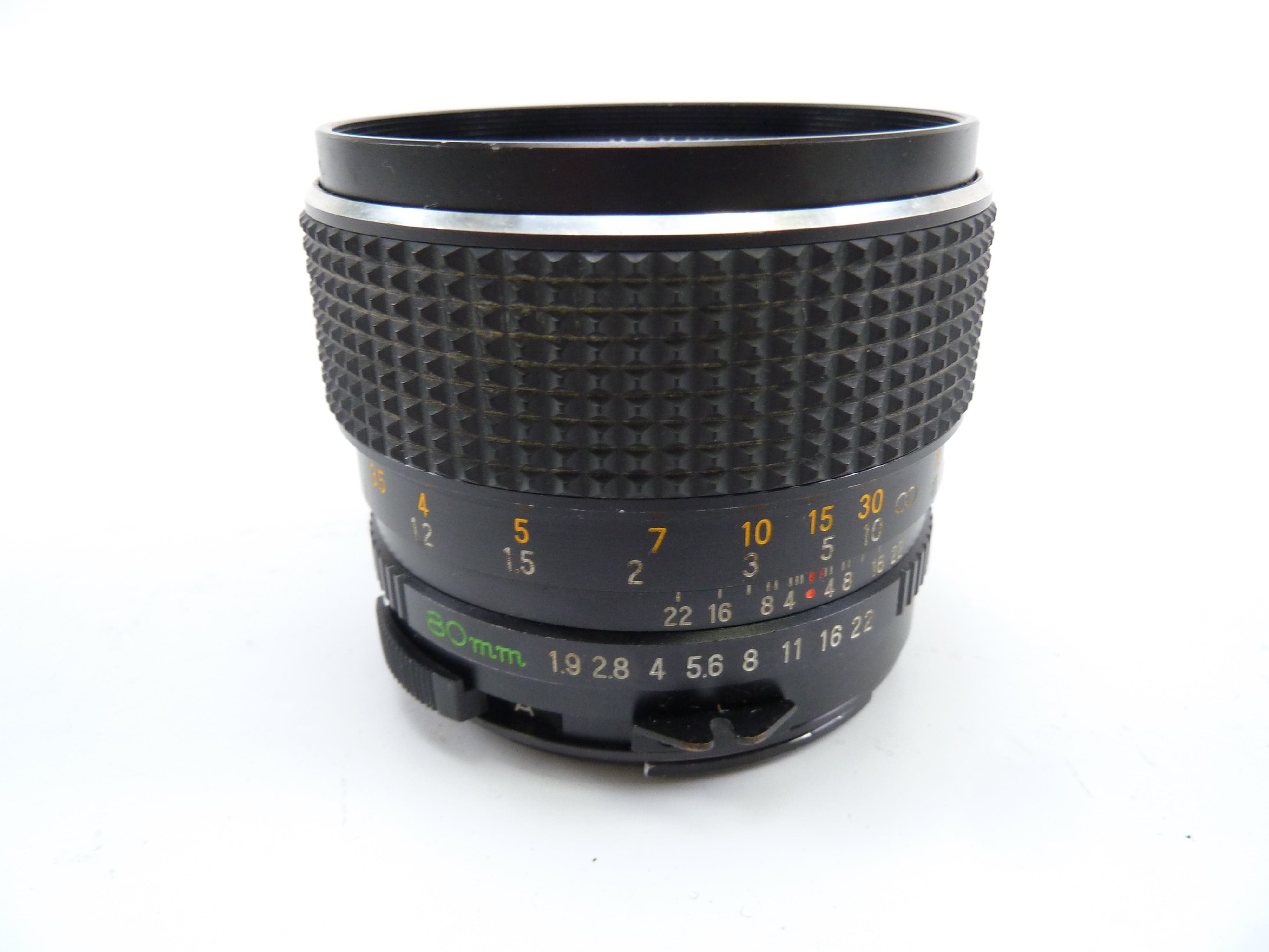 Mamiya 645 Pro 80MM F1.9 C Lens with Skuffs on Front Element