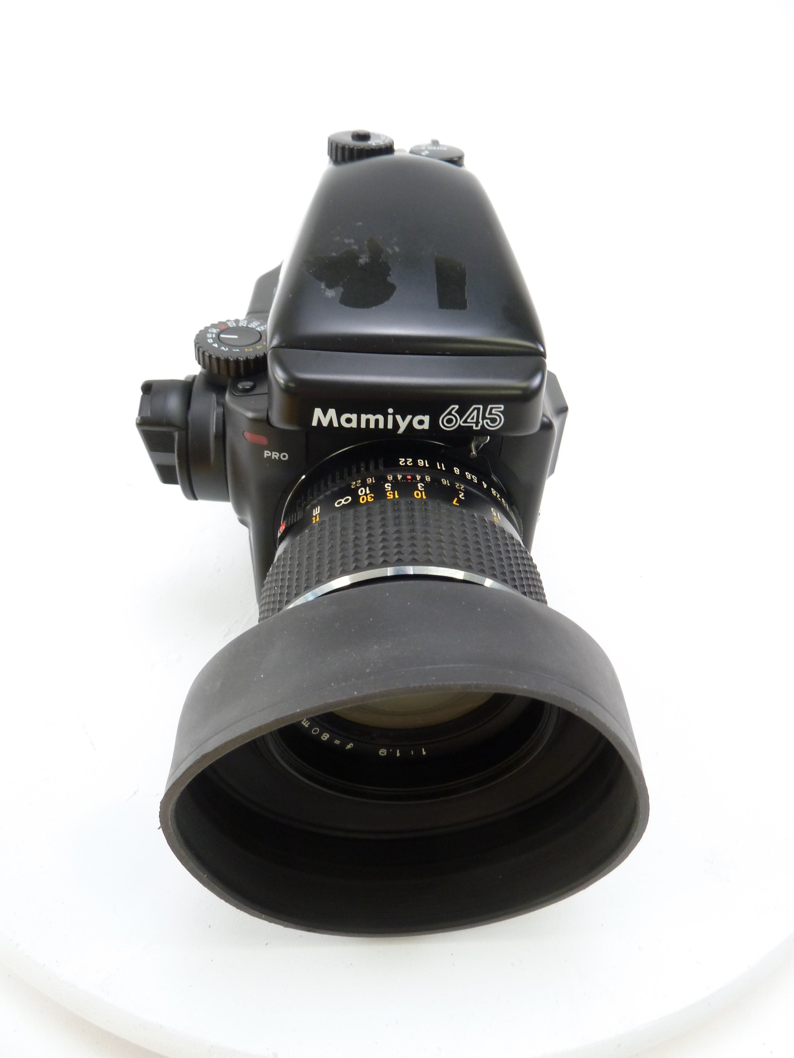 Mamiya 645 Pro Camera Outfit with AE Prism Finder, 80MM F1.9 C Lens, and 120 Back