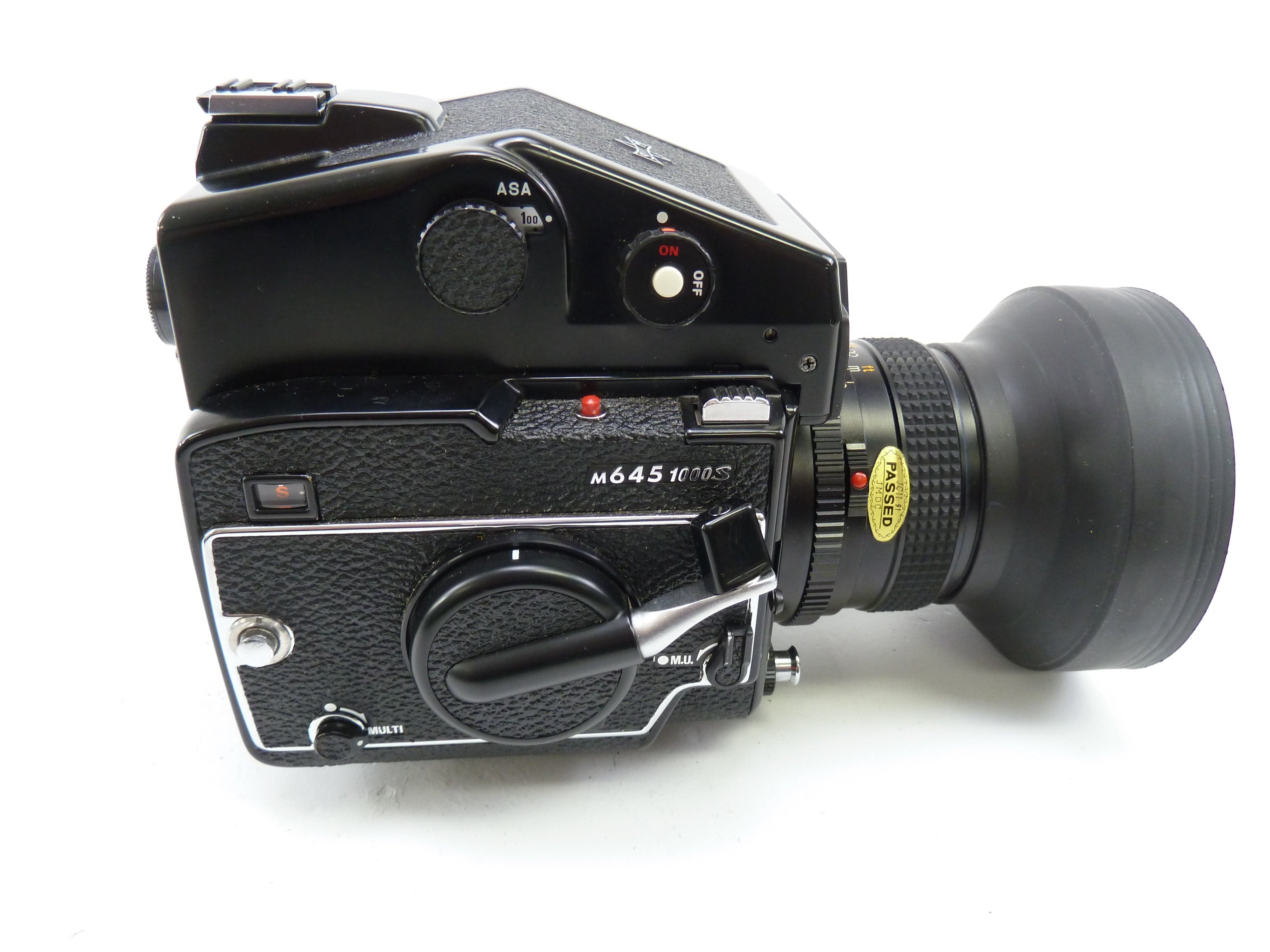 Mamiya M645 1000S Camera Outfit with 80MM f2.8 Lens and AE Meter Prism