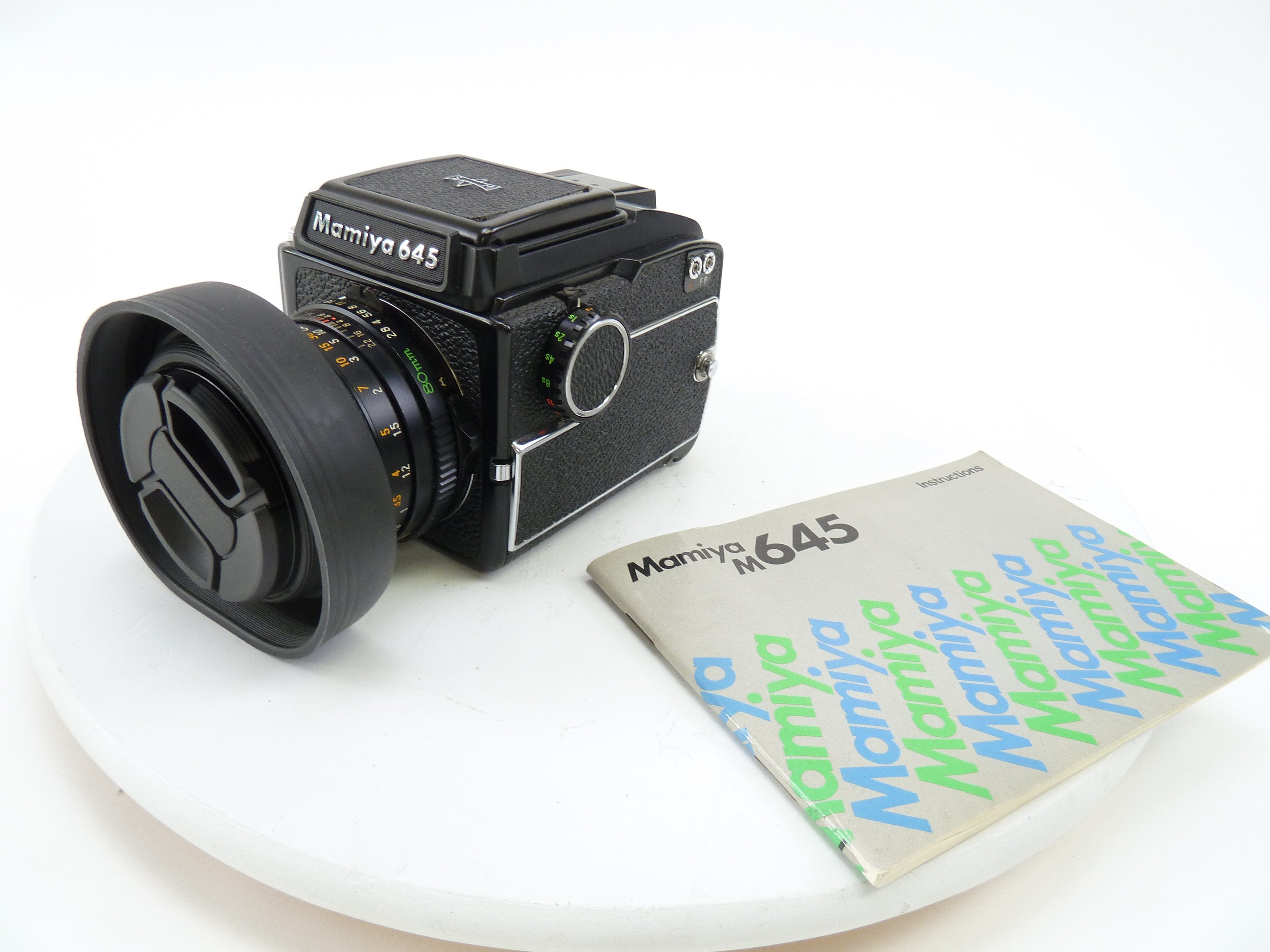 Mamiya M645 Camera Outfit with 80MM F2.8 C and Waist Level Finder