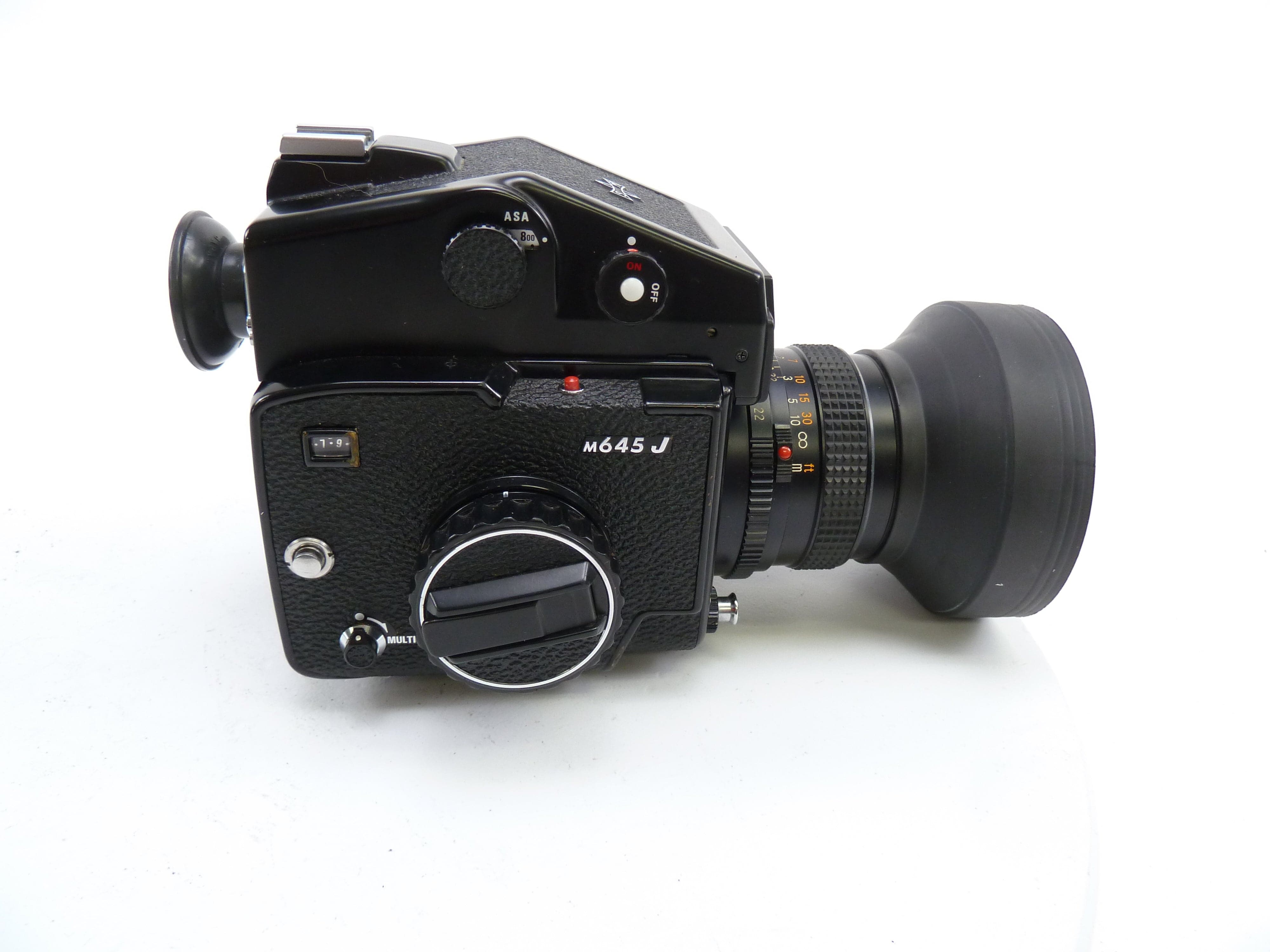 Mamiya M645J Camera Outfit with AE Prism Finder and 80MM F2.8 C Lens