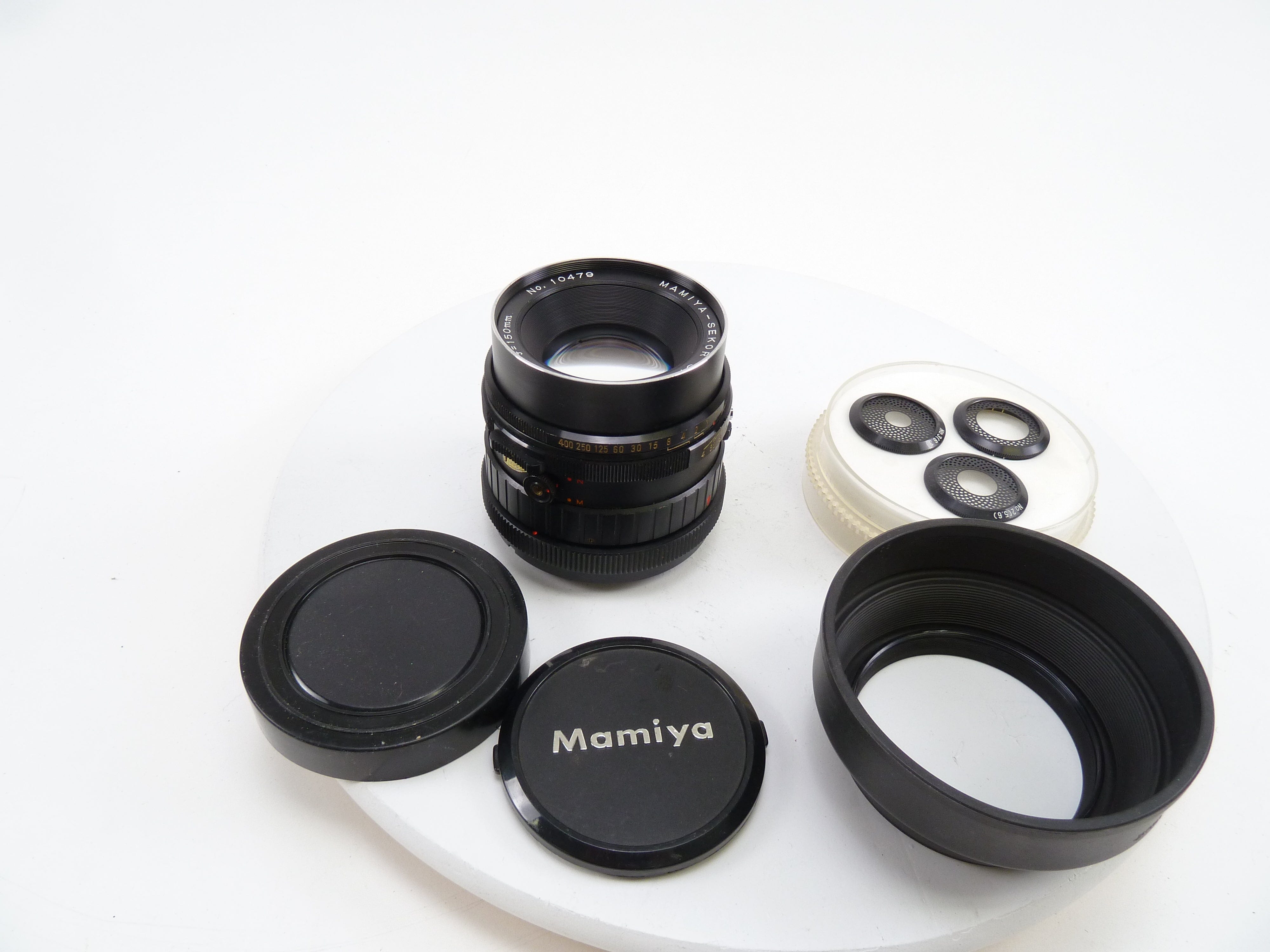 Mamiya RB 150MM F4 C Soft Focus Lens with complete set of Disks