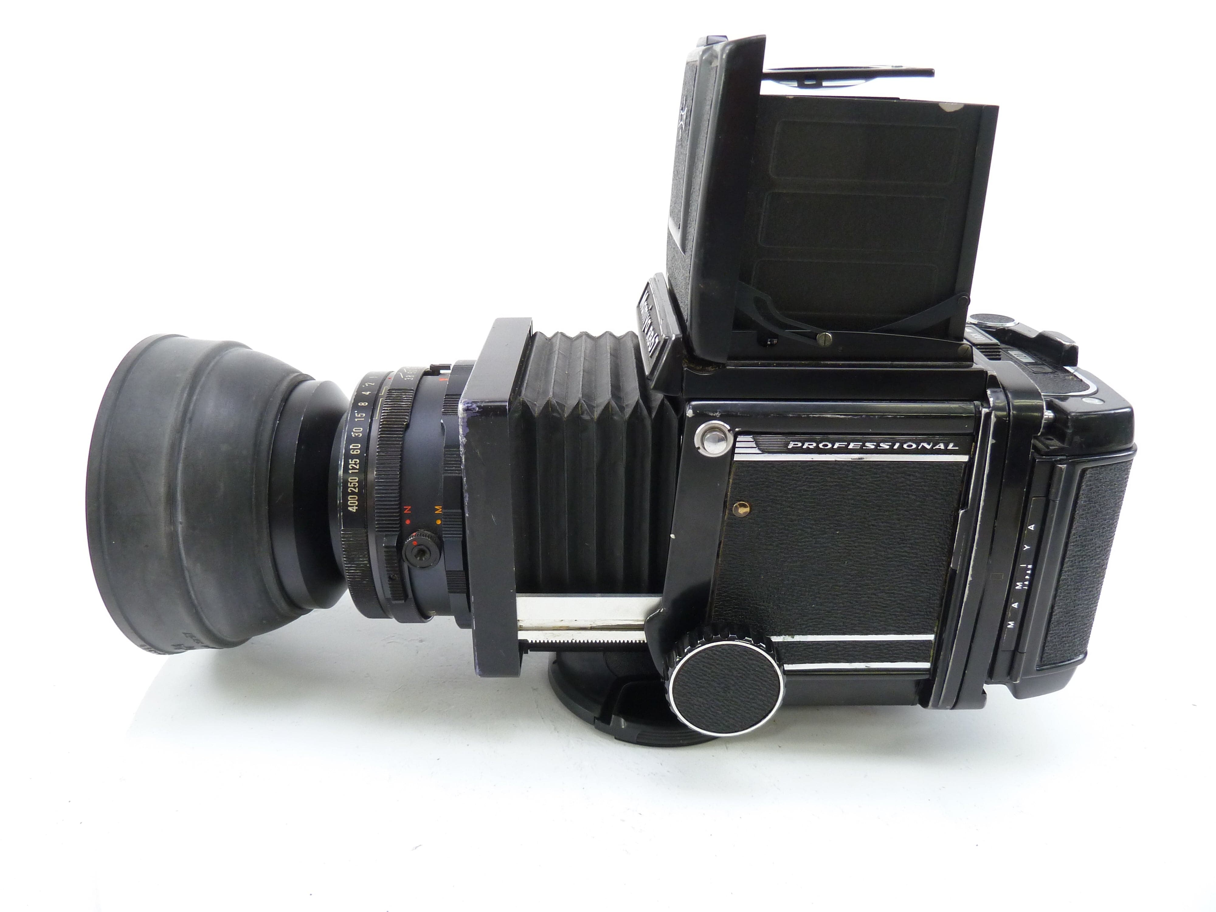 Mamiya RB67 with 127MM f3.8 Lens, Pro 120 Back, and Waist Level Finder