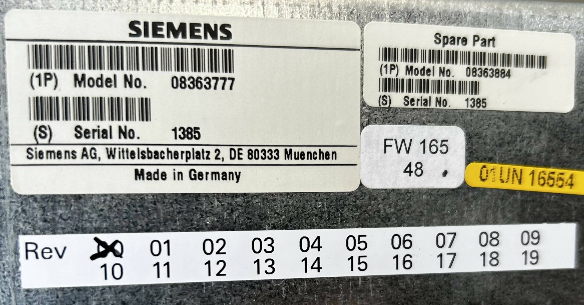 Siemens 8363777 - Matrix DC-Link CT Scanner Component Rear View | Alo Tech Solutions