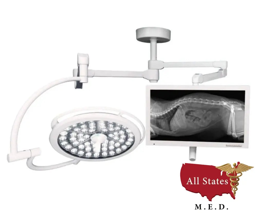Medical Illumination System Two Duo One 130K Lux Light & One Monitor Arm