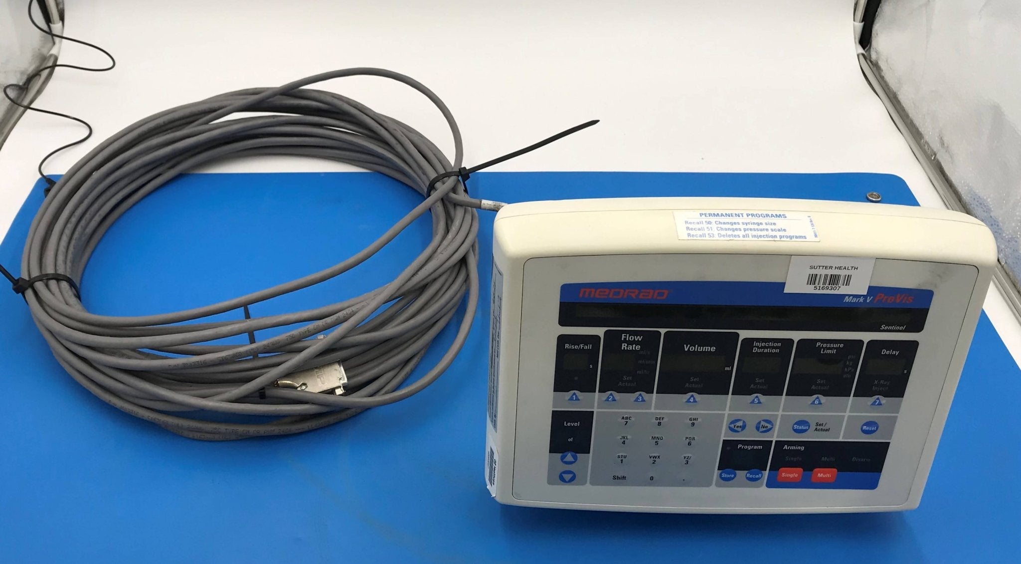 Medrad Mark V Control Console W/ Com. Cable (Medrad Mark V Model# RD Provis