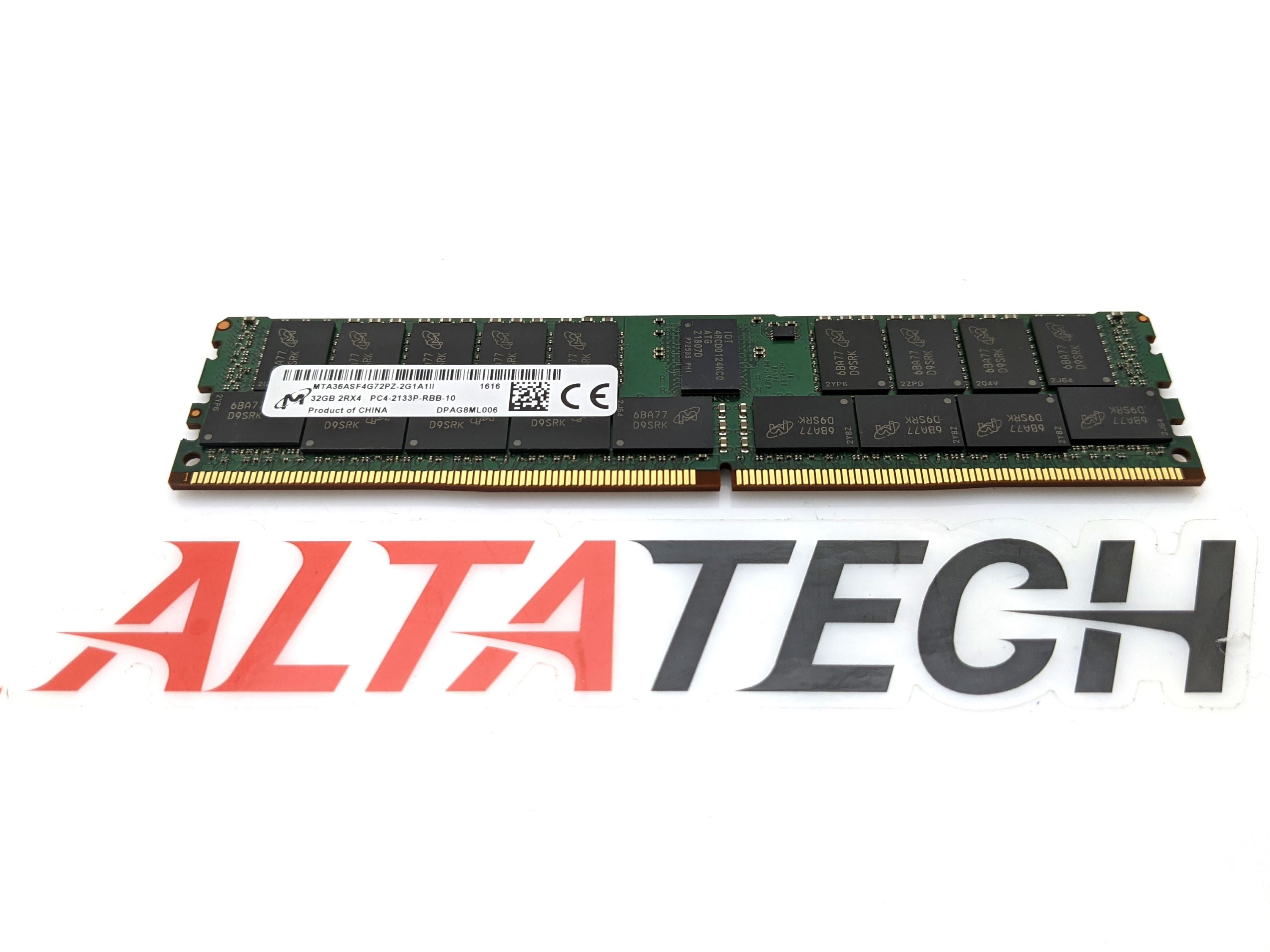 Micron MTA36ASF4G72PZ-2G1A1 32GB PC4-17000P ECC RDIMM | Alo Tech Solutions
