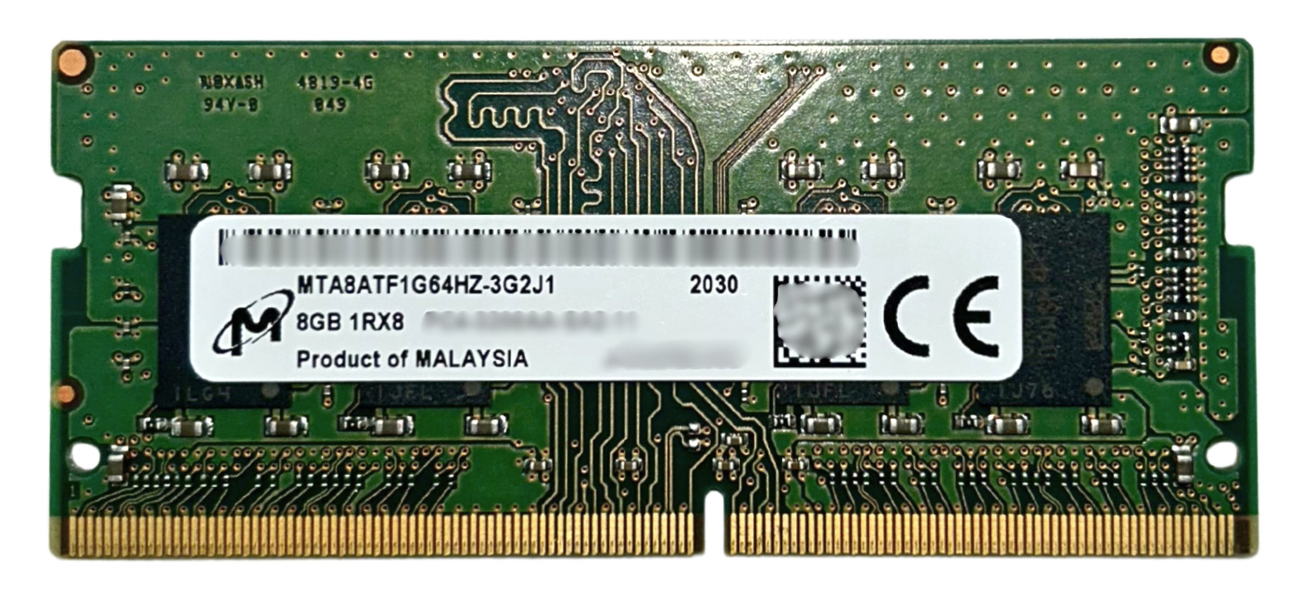 Micron 8GB DDR4-3200 SODIMM - Rear View | Alo Tech Solutions