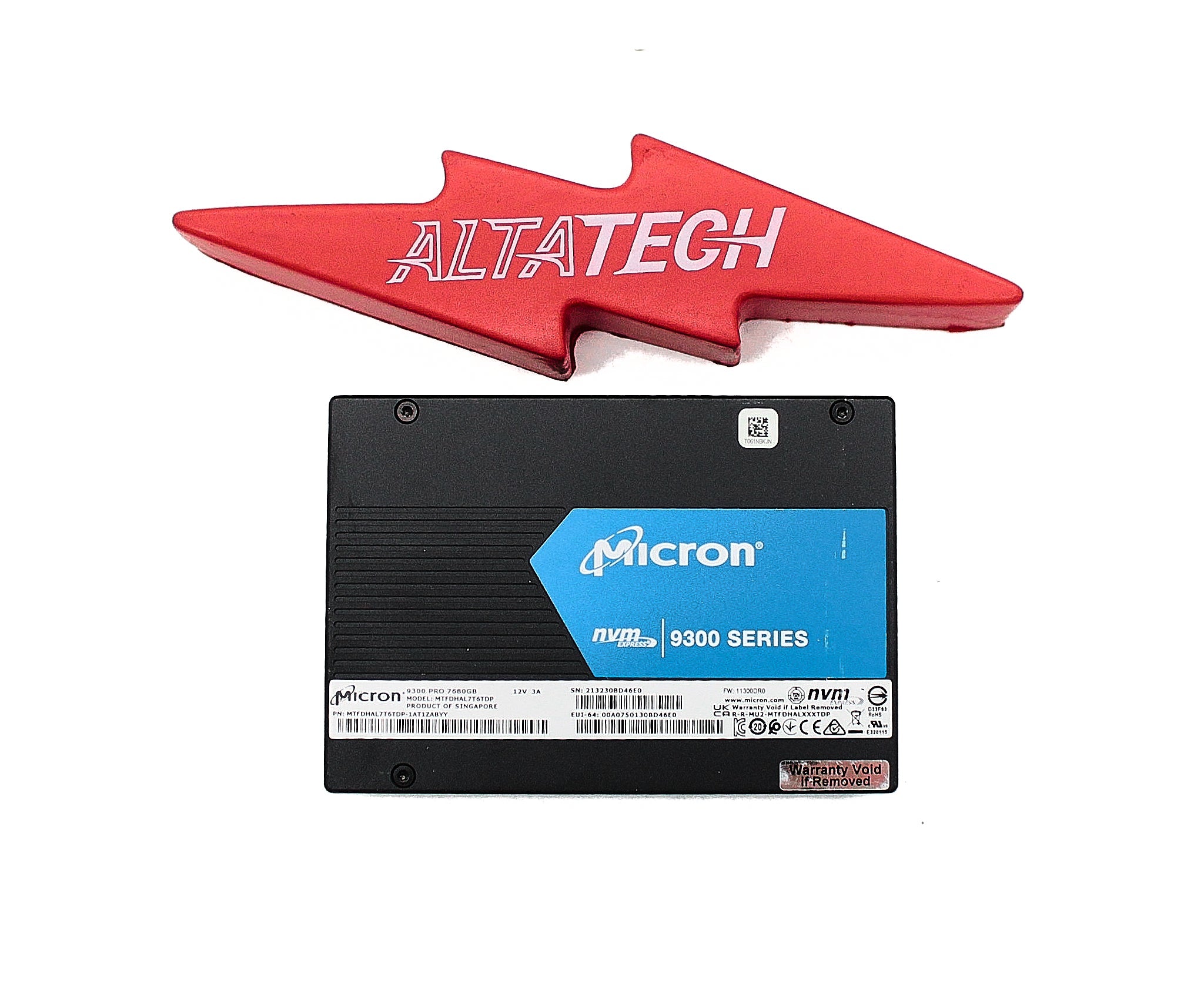 Micron MTFDHAL7T6TDP-1AT1ZABYY 7.68TB SSD SAS 2.5 NVME PCI-E U.2 MICRO