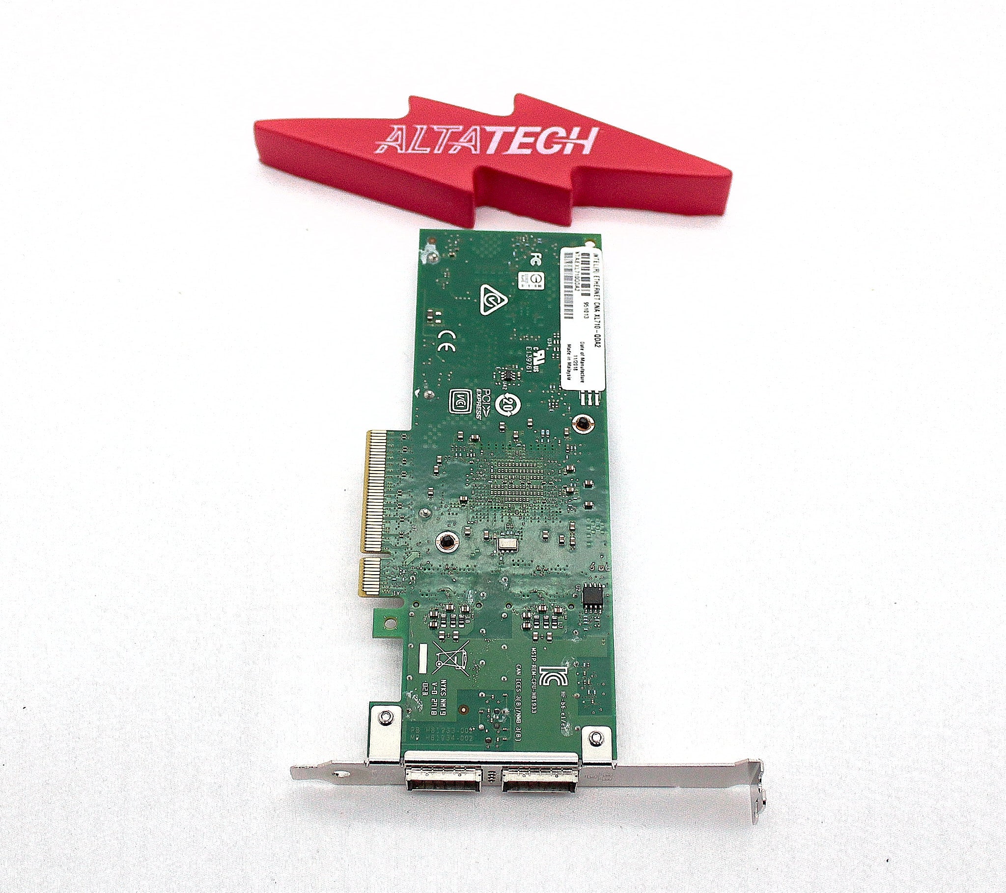 NetApp 111-03380 QSFP+ PCIe NIC - Label | Alo Tech Solutions