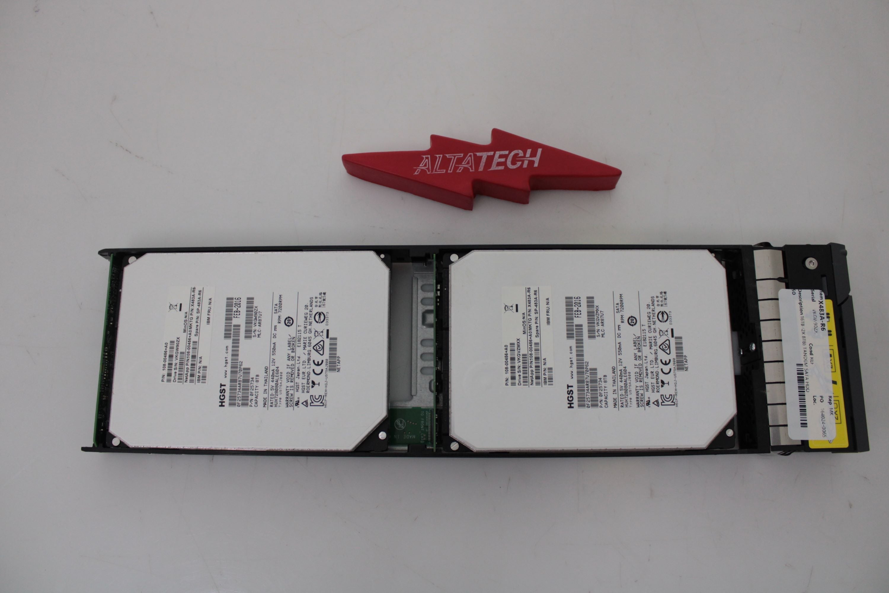 NetApp X483A-R6 16TB (2X 8TB) Tandem SATA HDD