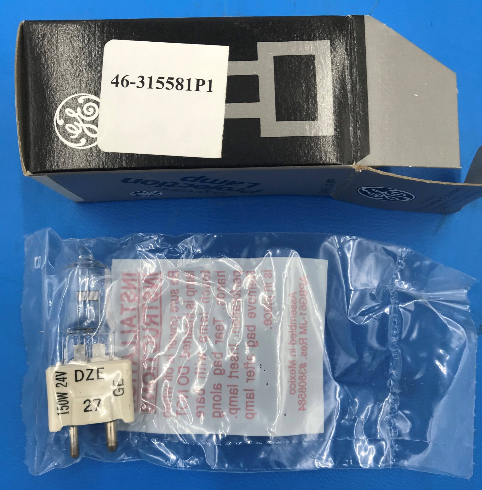 NEW Collimator Projection Lamp 150W 24V DZE/FDS (46-315581 P1) GE