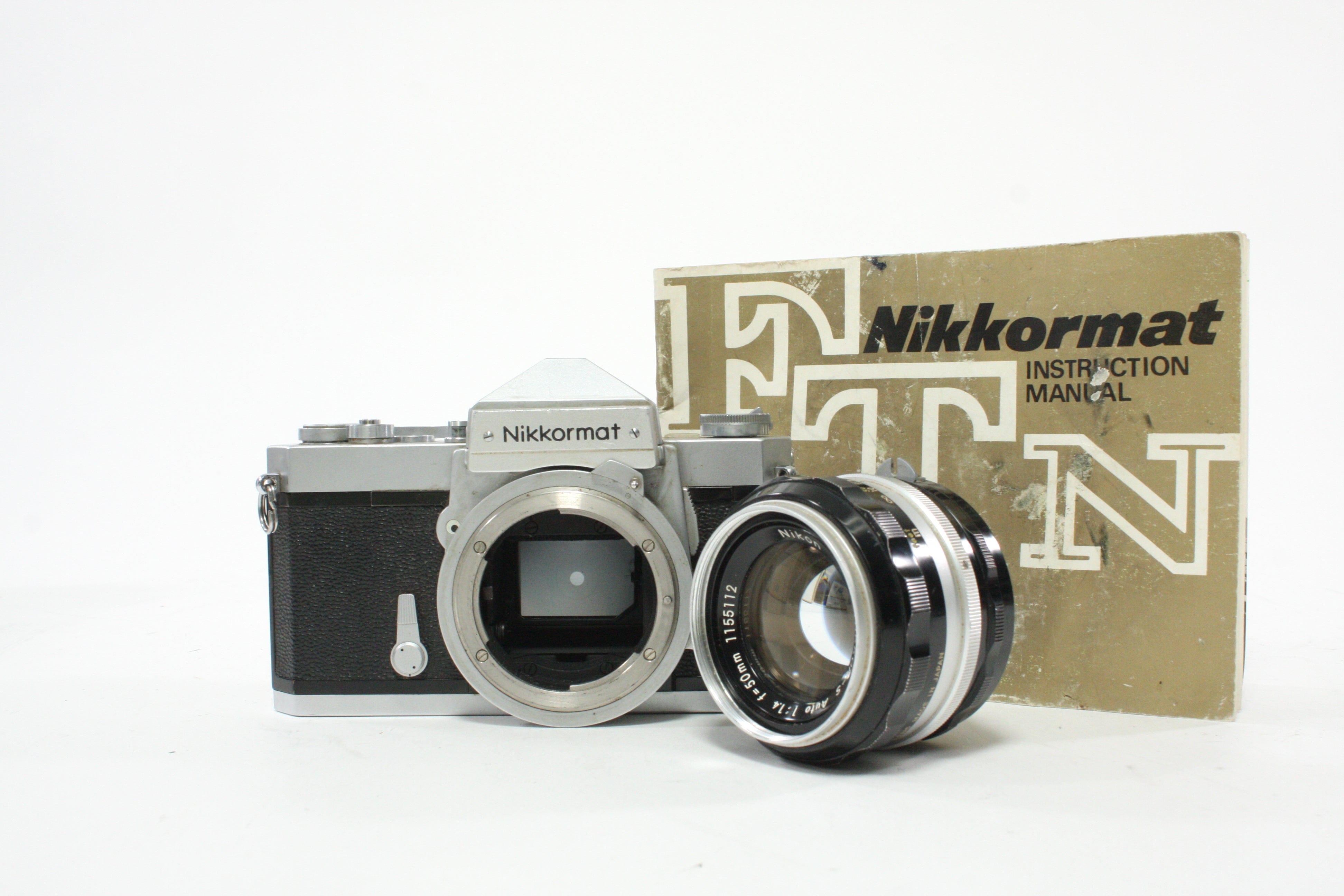 Nikkormat FTN 35mm SLR Camera with Nikon 50mm f/1.4 Lens AS-IS