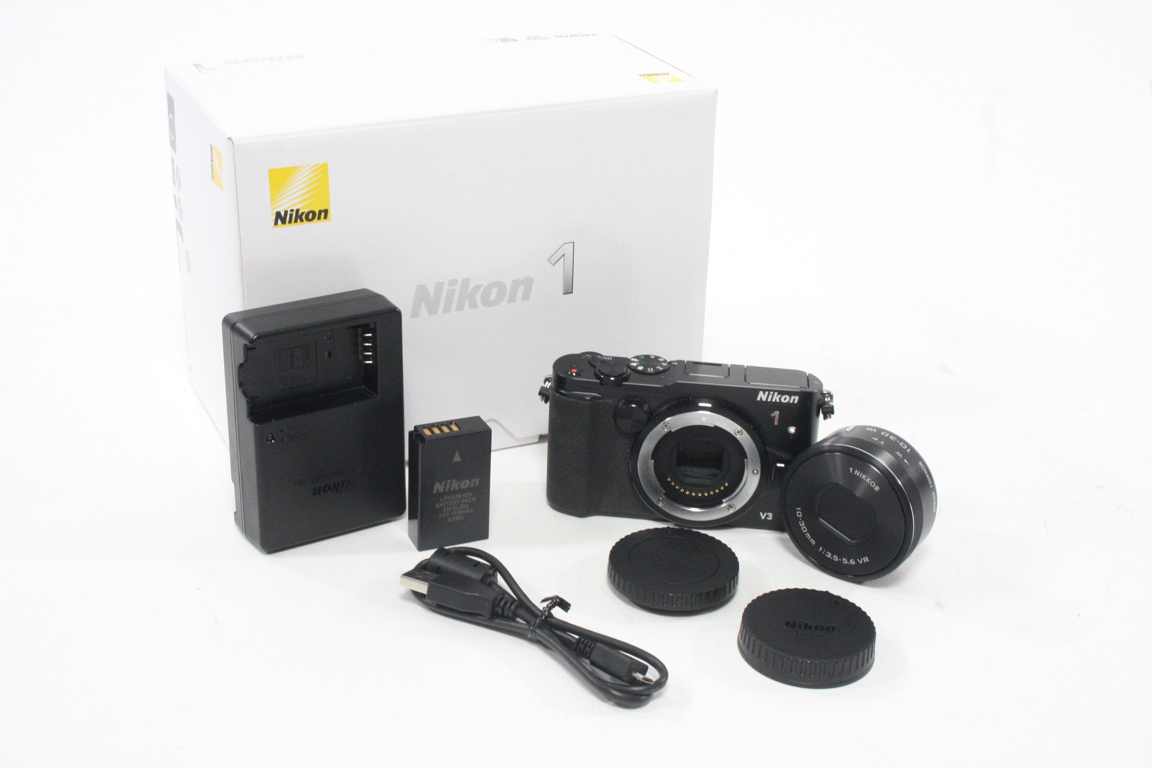 Nikon 1 V3 Mirrorless Digital with 10-30mm f/3.5-5.6 PD Zoom Lens & SC # 4,314