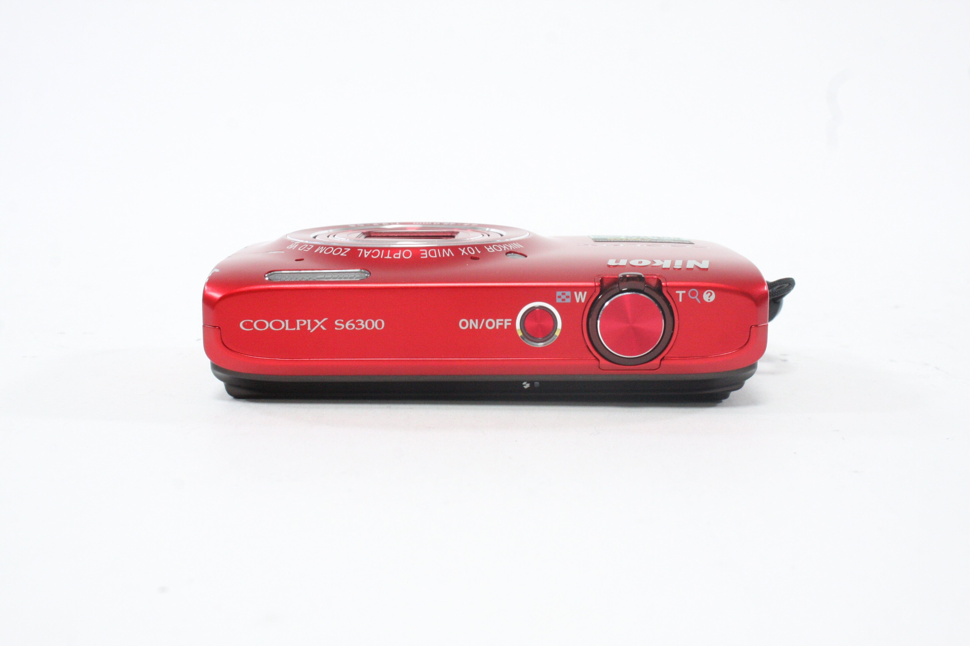 Nikon Coolpix S6300 Digital Point-and-Shoot Camera 10x Zoom 16.0mp (Red) AS-IS
