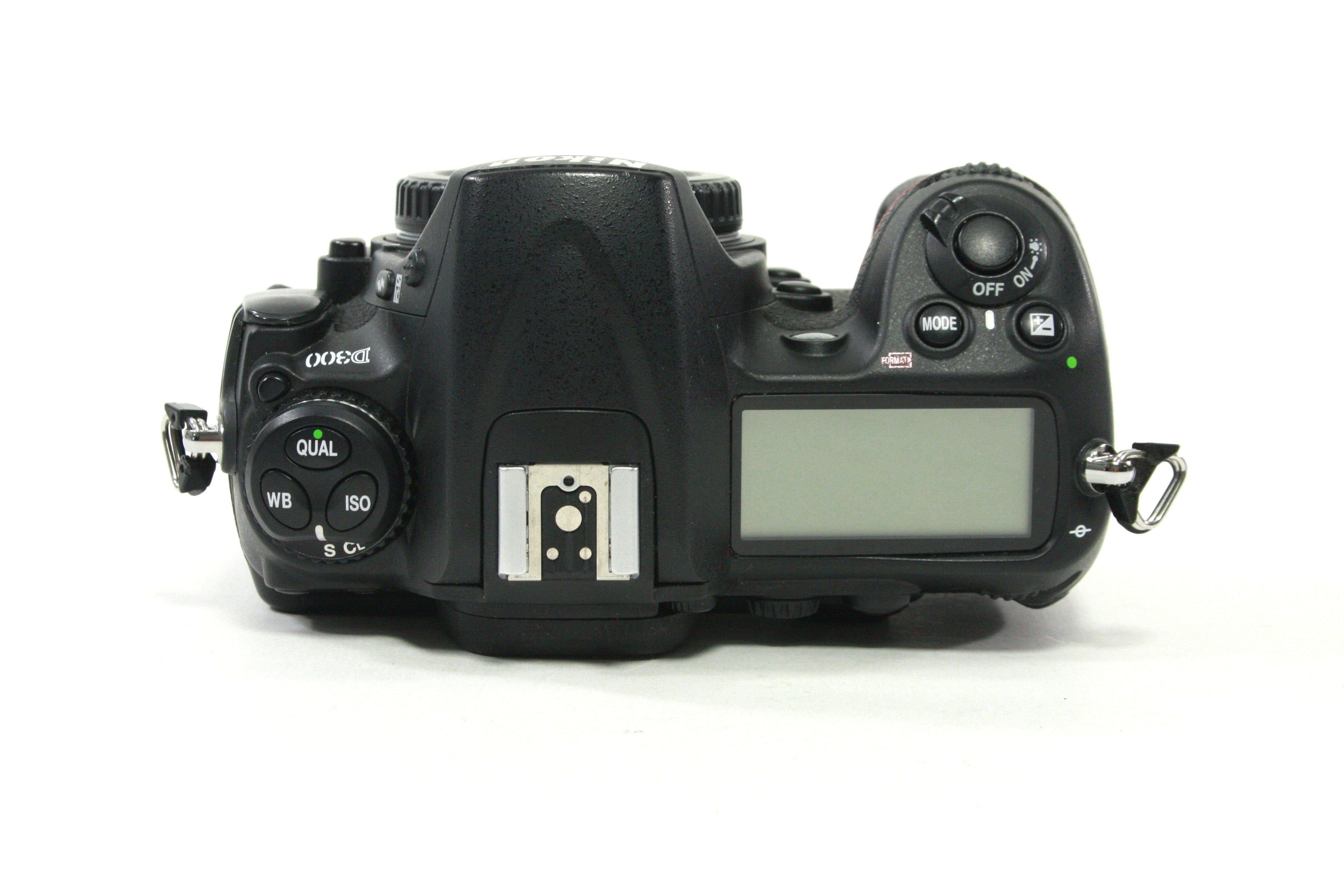 Nikon D300 Digital SLR w Nikon Grip and 2 AA Trays - Shutter Count 9,630
