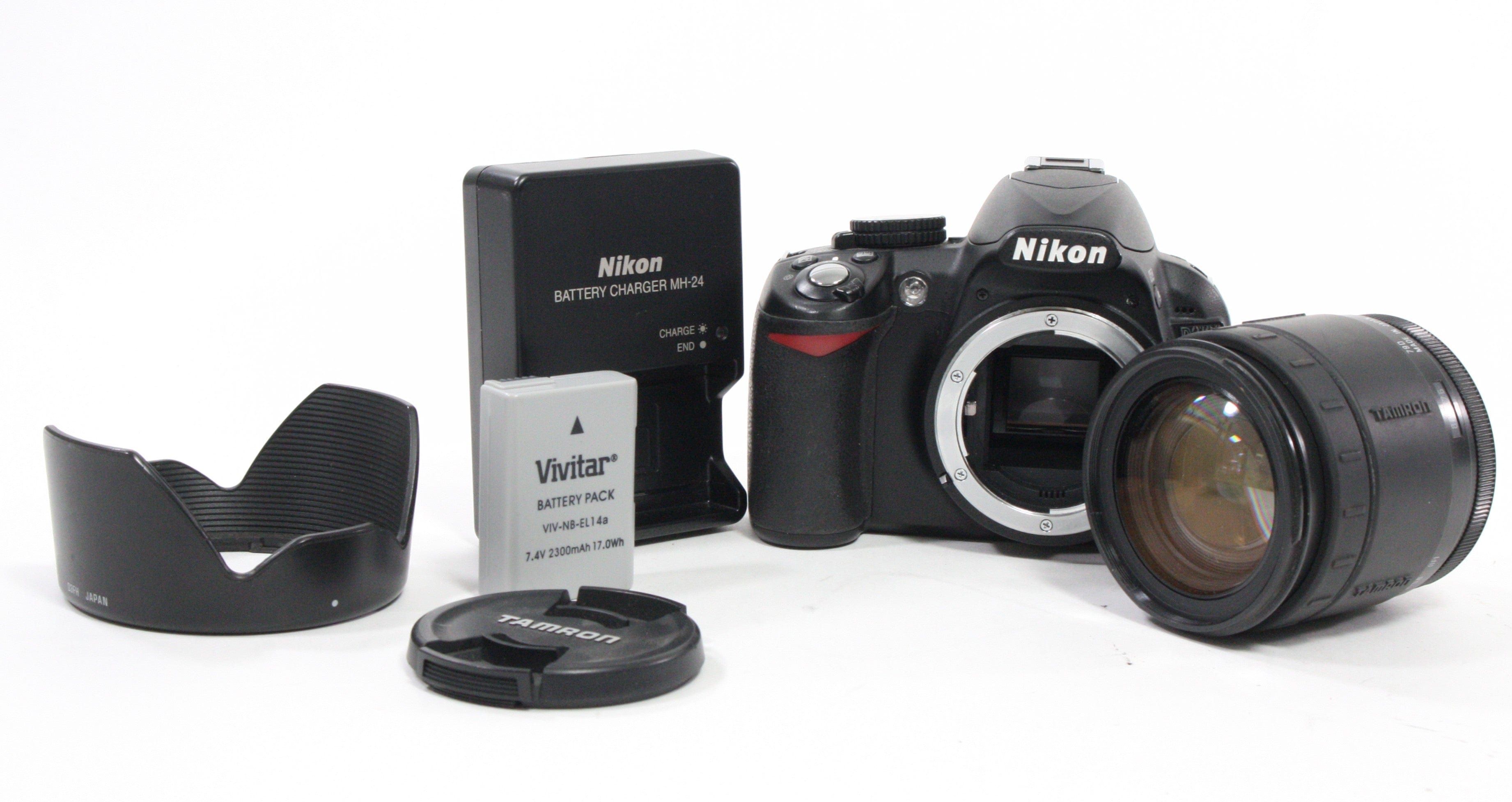 Nikon D3100 DSLR with Tamron 38-105mm f/4-5.6 IF Lens Shutter Count 8,942
