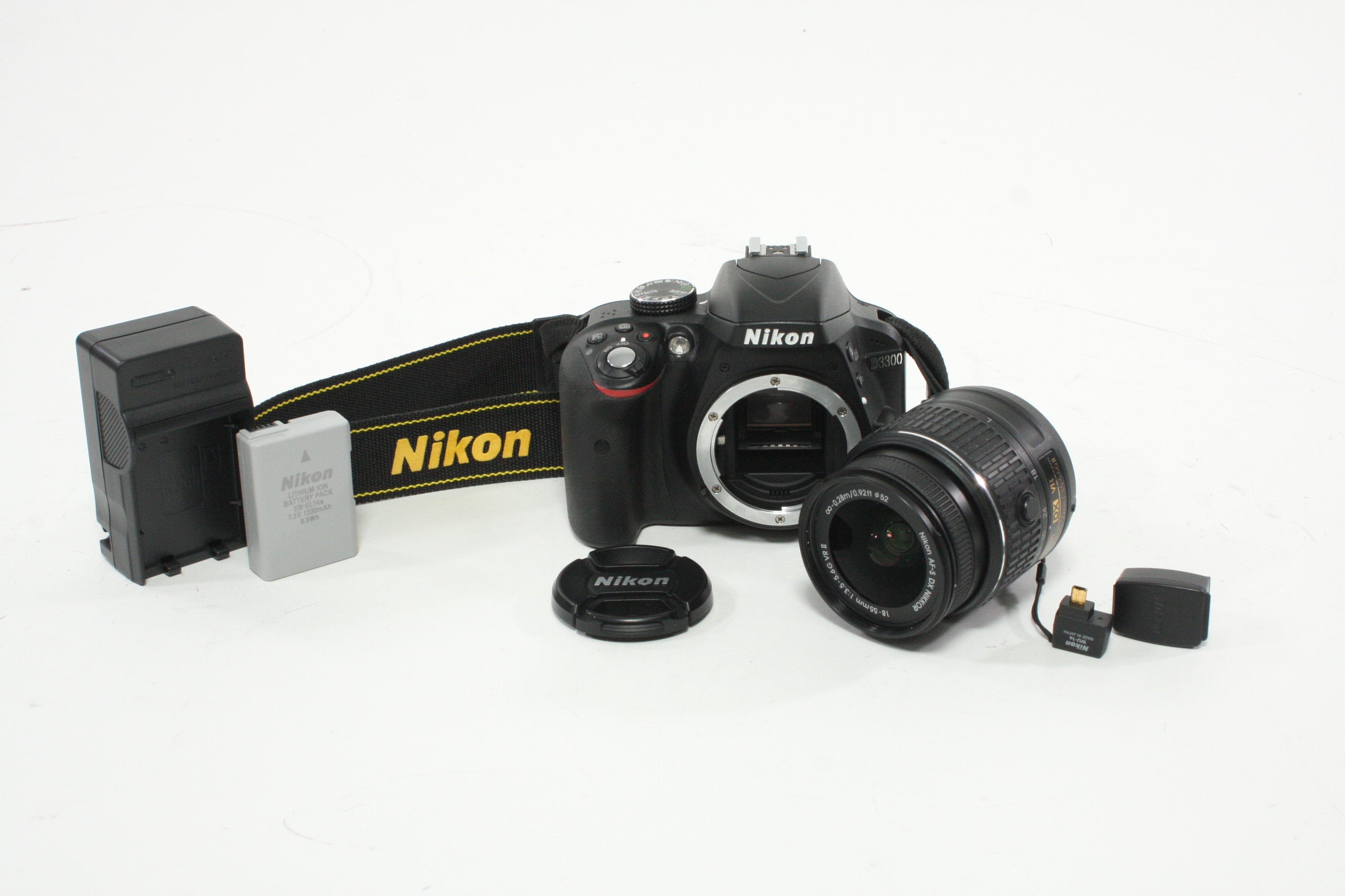 Nikon D3300 DSLR Camera with 18-55mm f/3.5-5.6G II VR DX AF-S Lens with a Shutter Count of 5,244