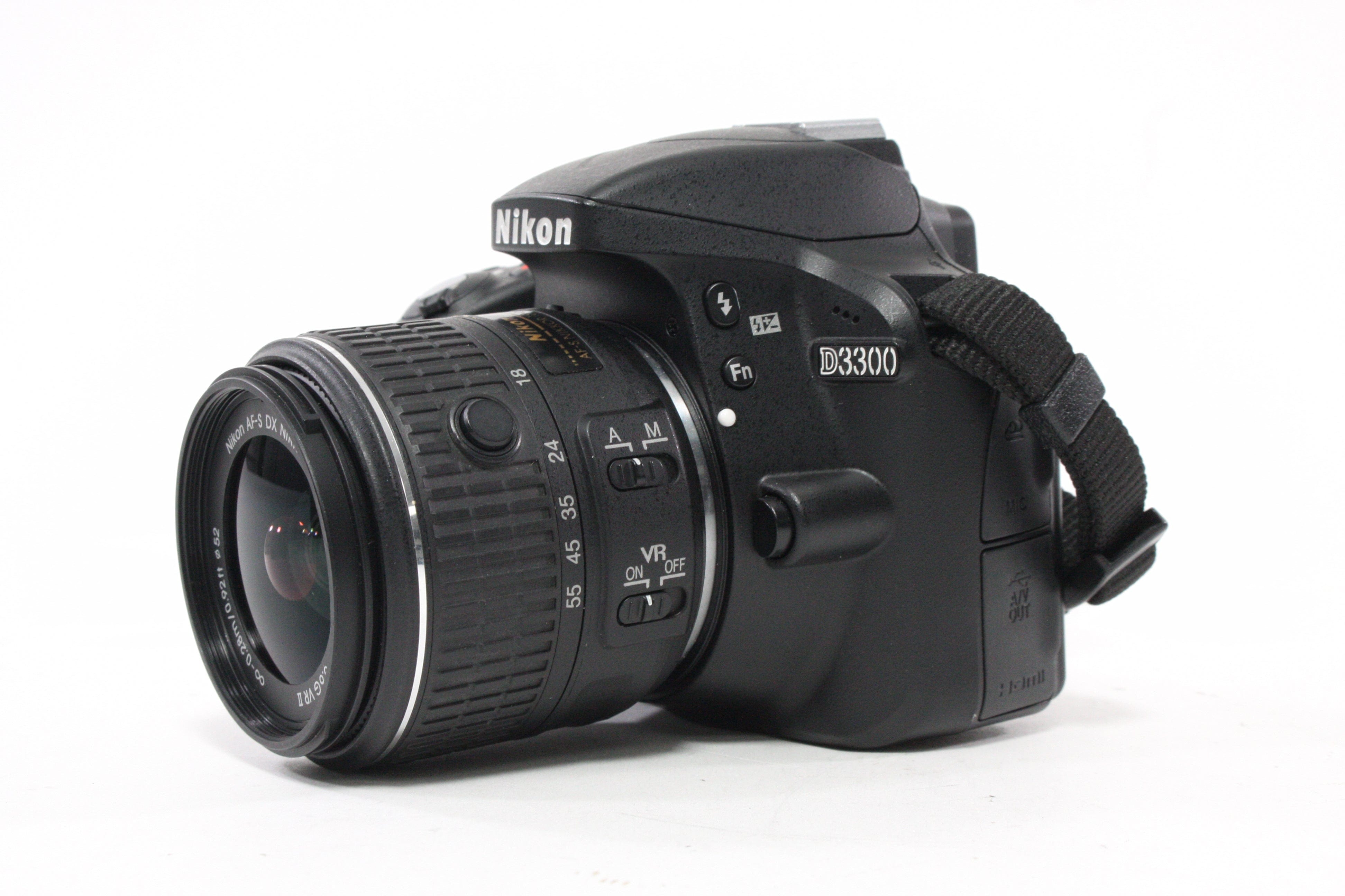 Nikon D3300 DSLR with 18-55mm f/3.5-5.6 II AF-S Lens Shutter Count 565