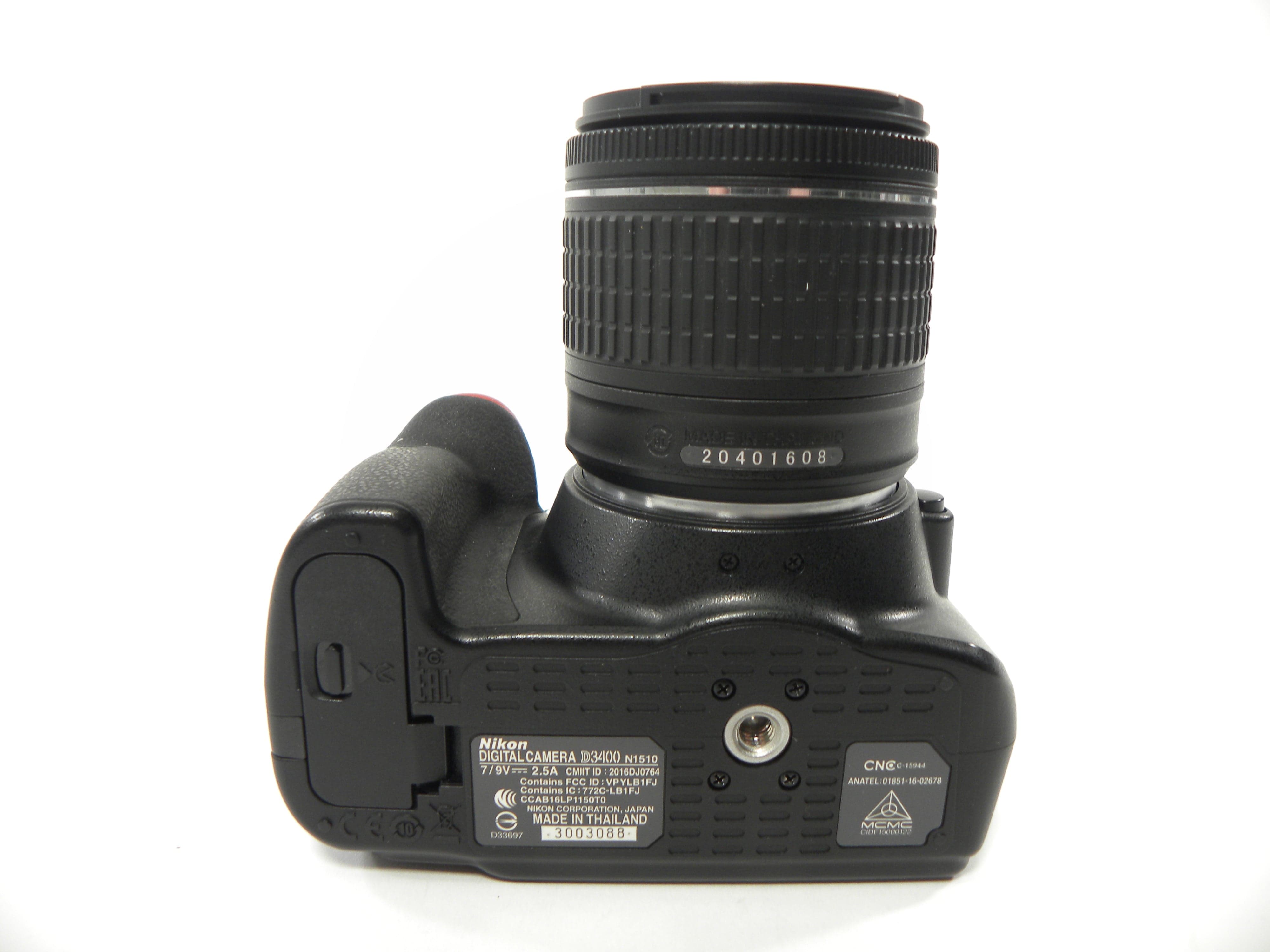 Nikon D3400 24.2mp Digital SLR w/AF-P 18-55 DX VR Lens Shutter Ct. 2,881