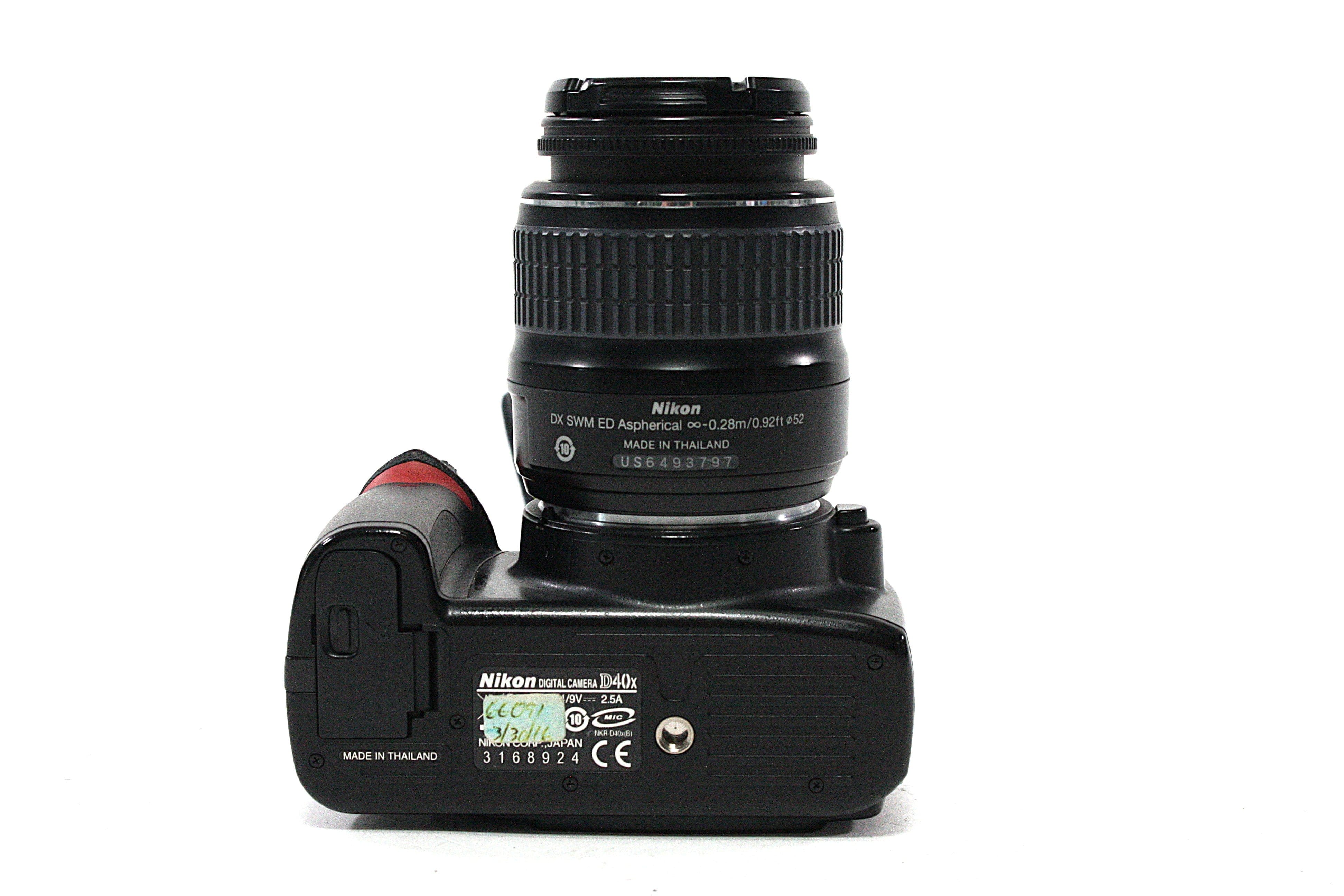 Nikon D40X with 18-55mm f/3.5-5.6G II Lens with Shutter Count 6,273